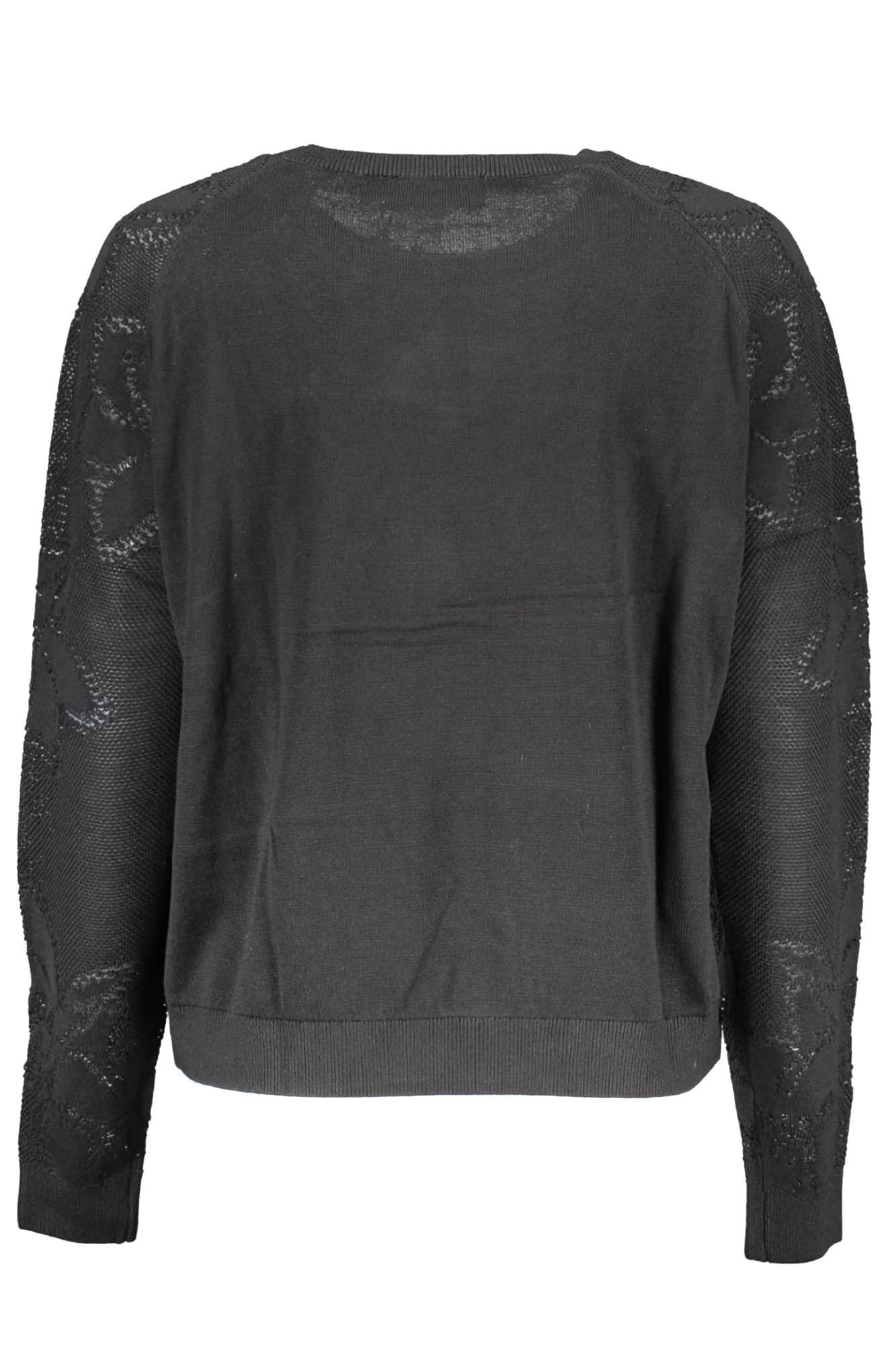 DESIGUAL BLACK WOMEN'S SWEATER