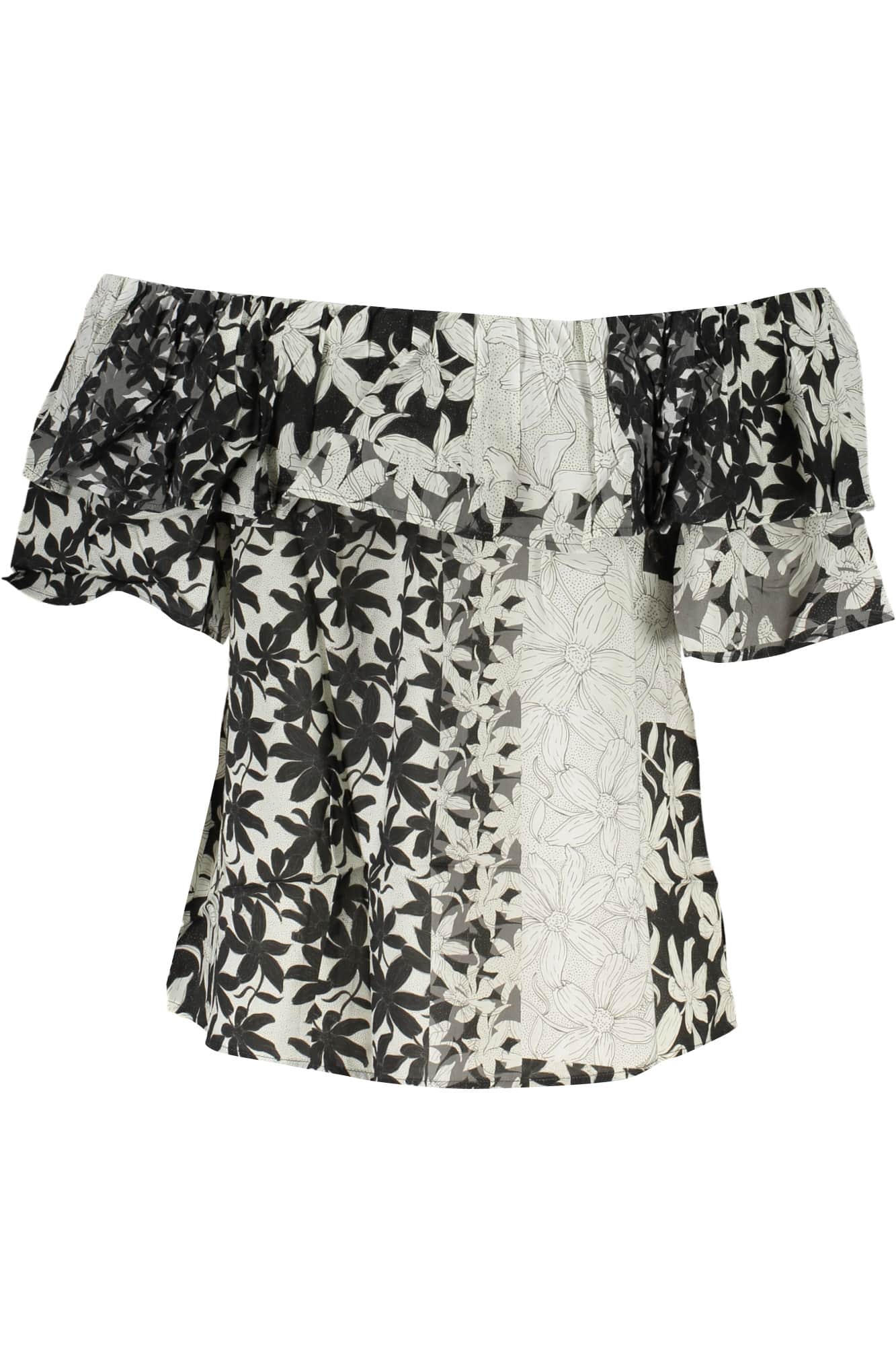 DESIGUAL GREEN WOMEN'S SHORT SLEEVE T-SHIRT