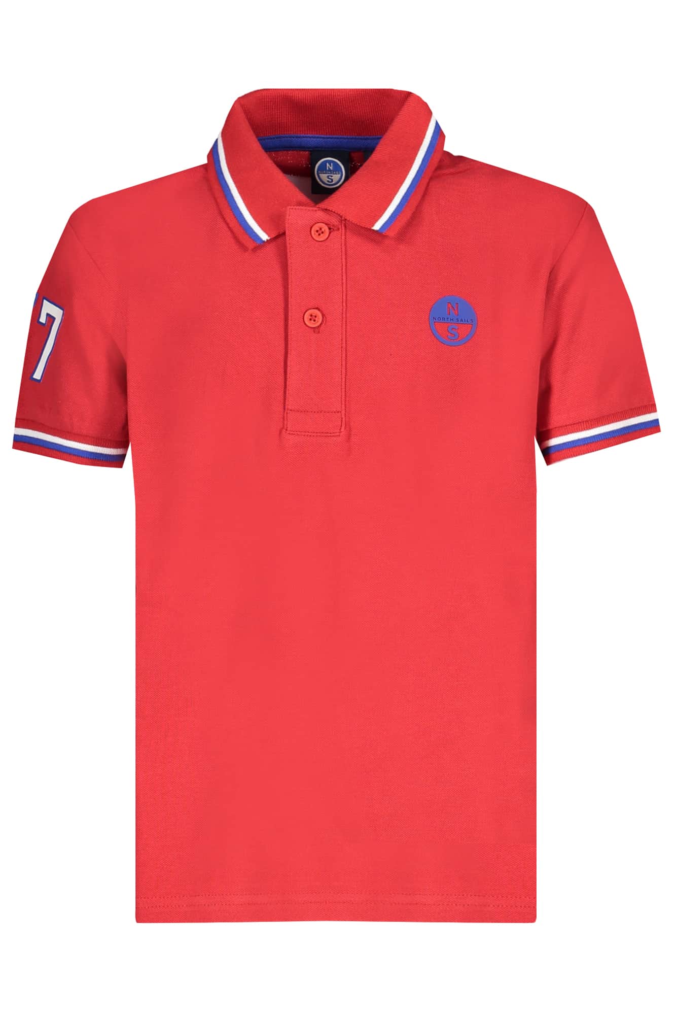 NORTH SAILS WHITE SHORT SLEEVED POLO SHIRT FOR CHILDREN