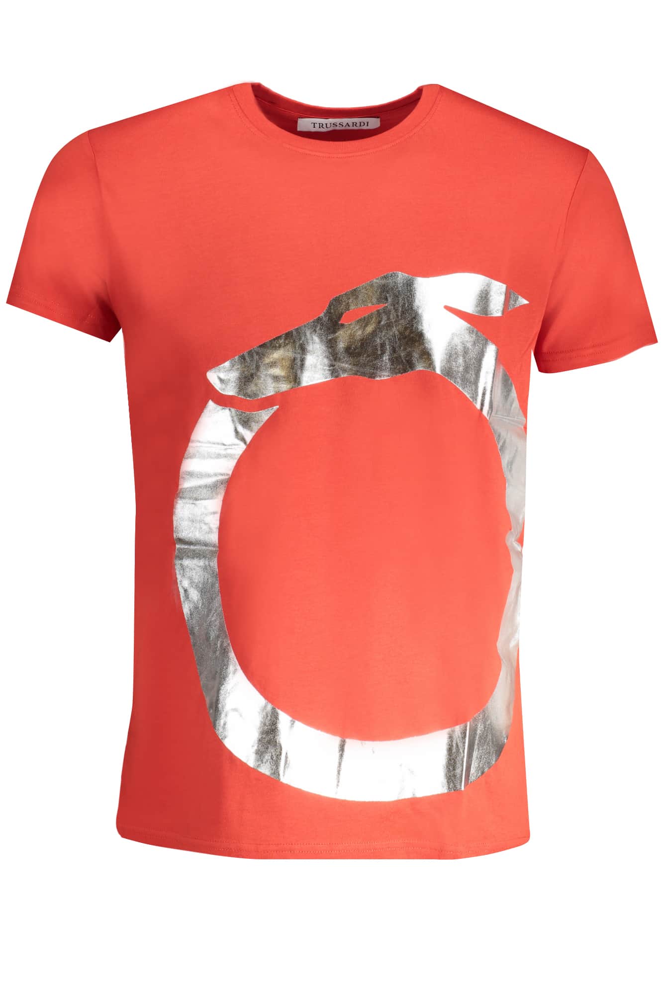 TRUSSARDI MEN'S SHORT SLEEVE T-SHIRT ORANGE