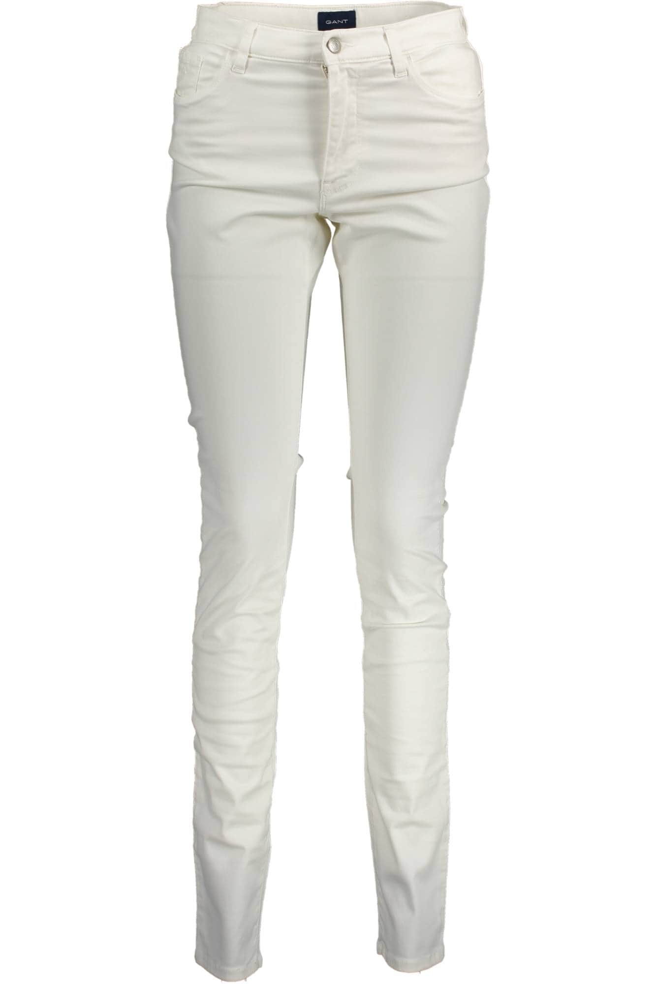 GANT WOMEN'S WHITE TROUSERS