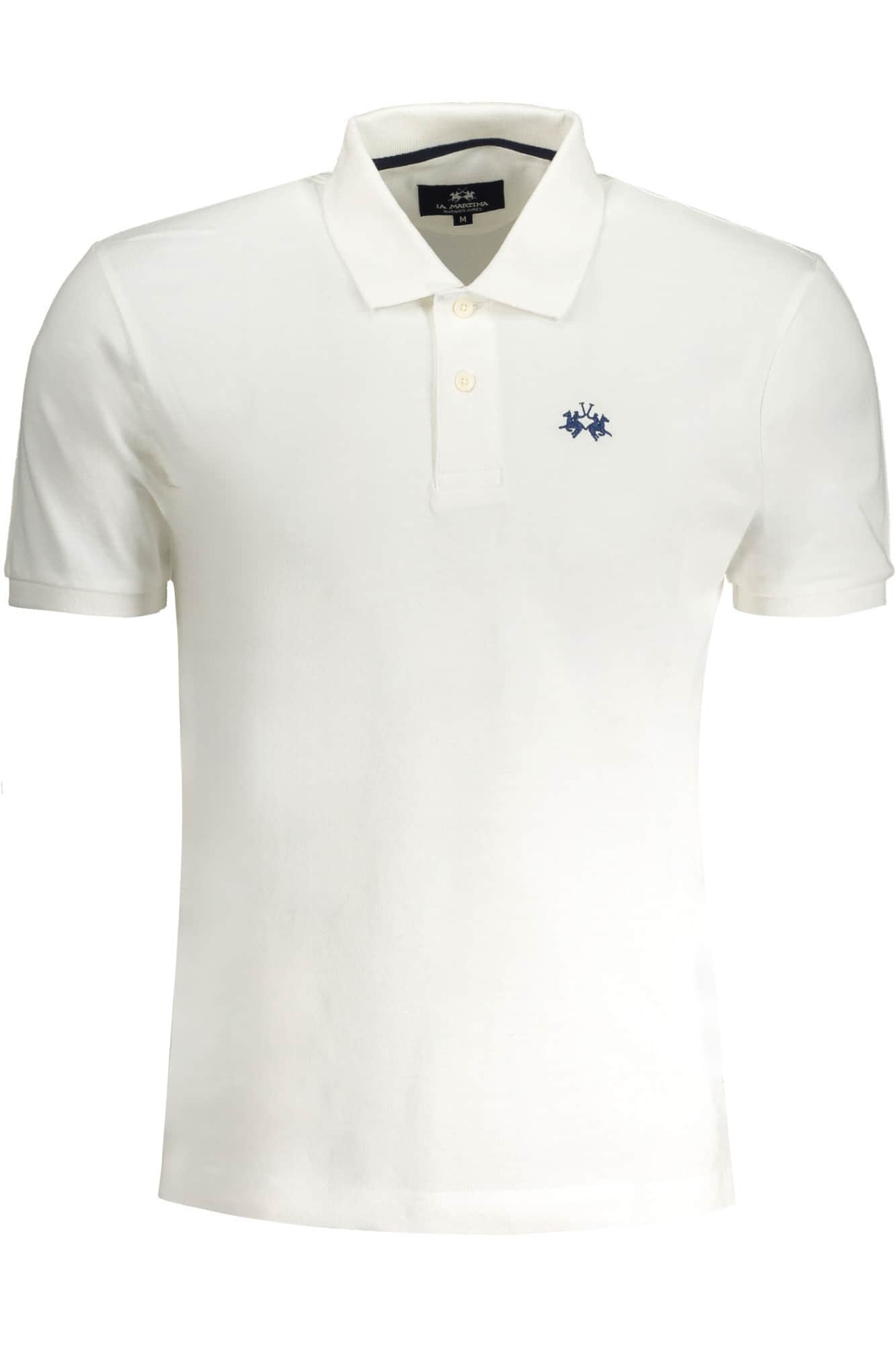 LA MARTINA MEN'S BLACK SHORT SLEEVED POLO SHIRT