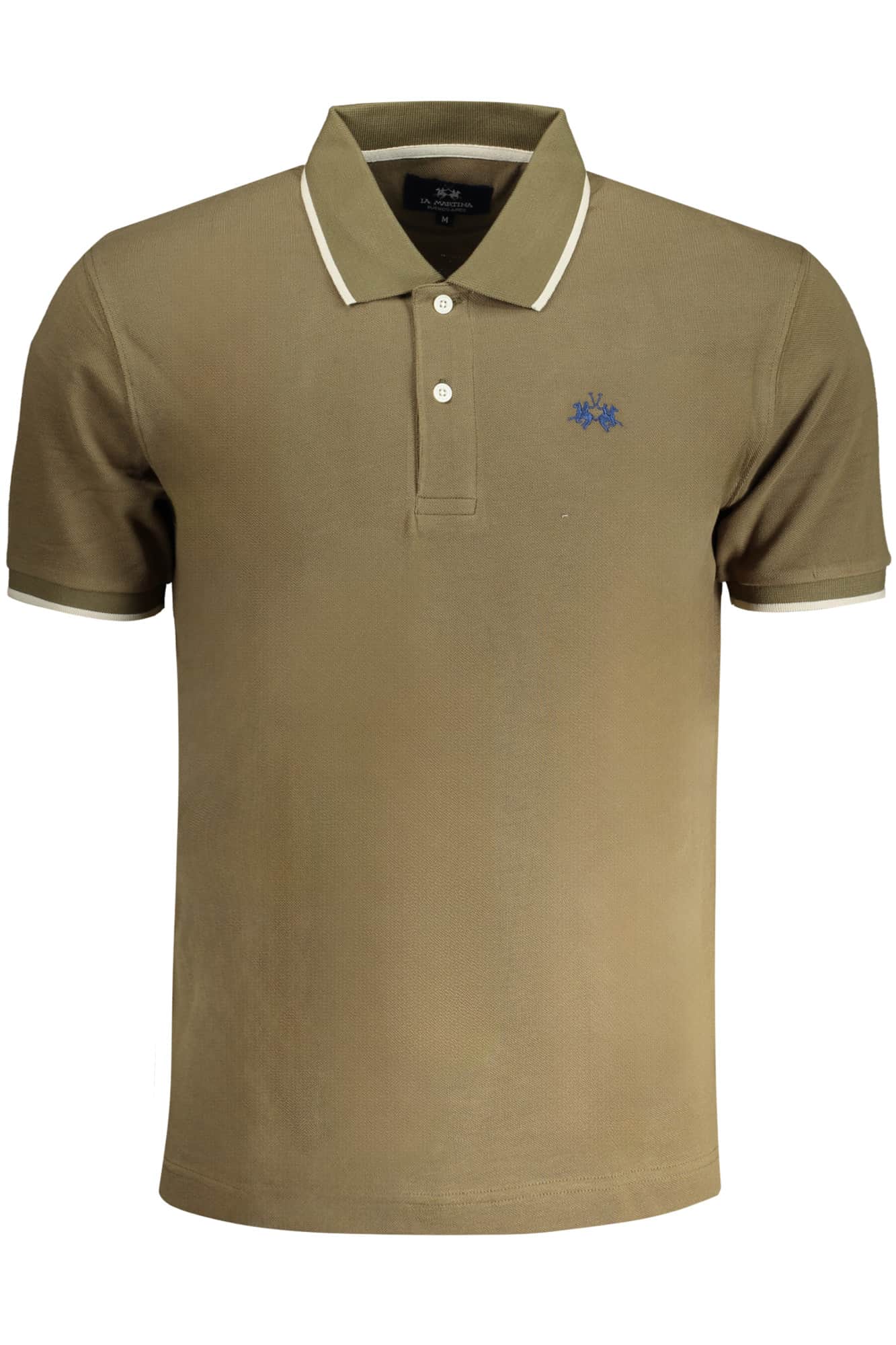 LA MARTINA MEN'S BLUE SHORT SLEEVED POLO SHIRT