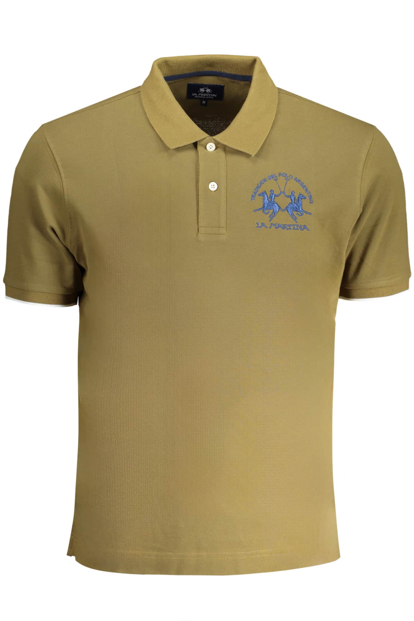 LA MARTINA MEN'S ORANGE SHORT SLEEVED POLO SHIRT