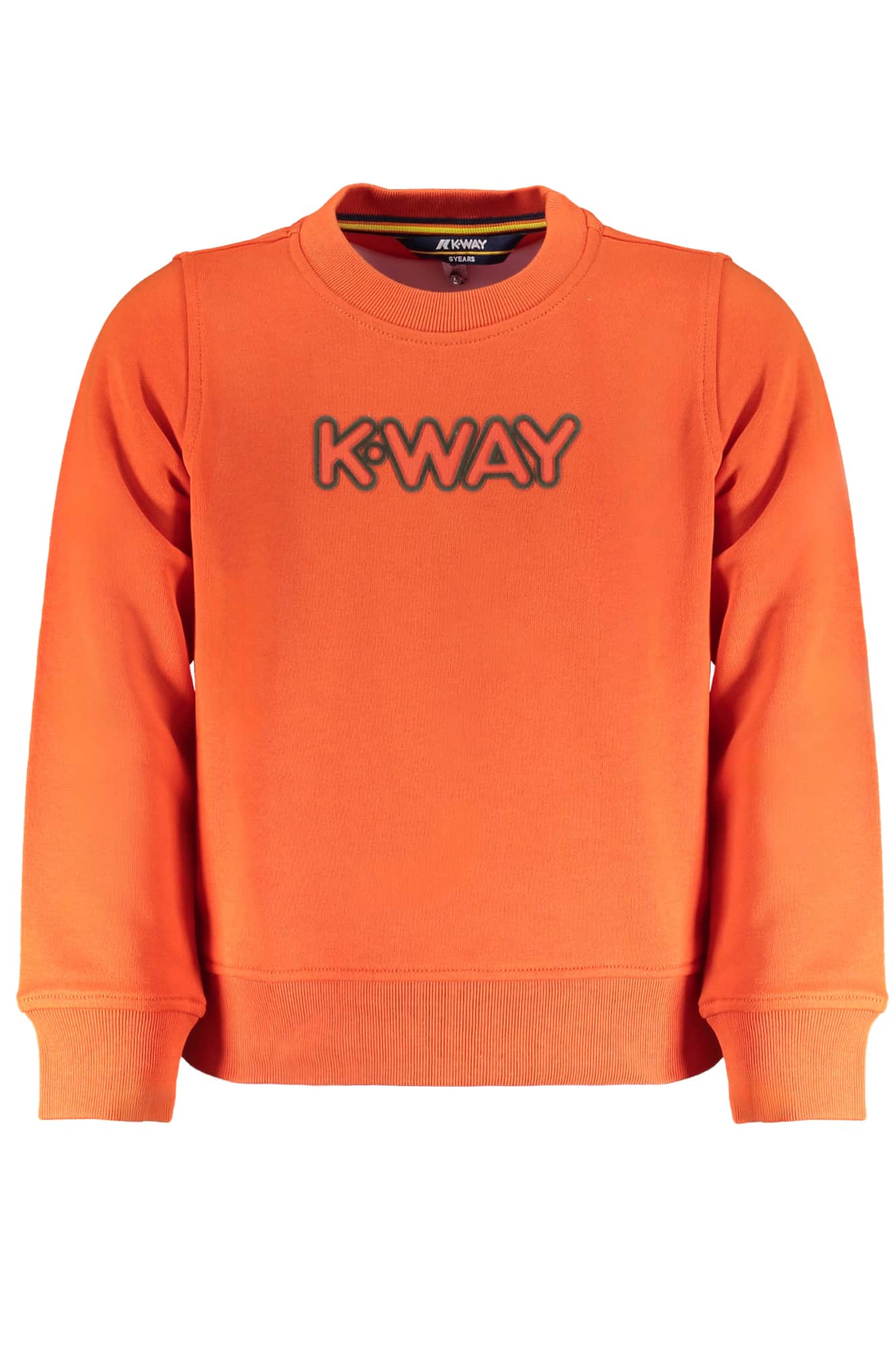K-Way oranje zonder rits sweater voor kinder