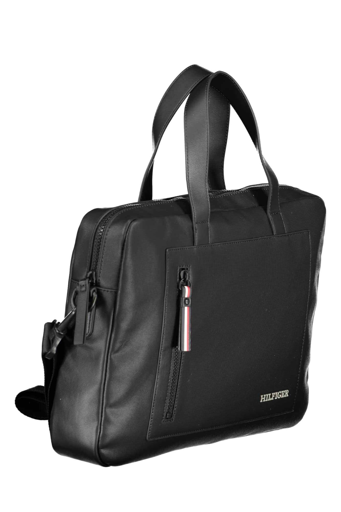 TOMMY HILFIGER BLACK MAN BRIEFCASE