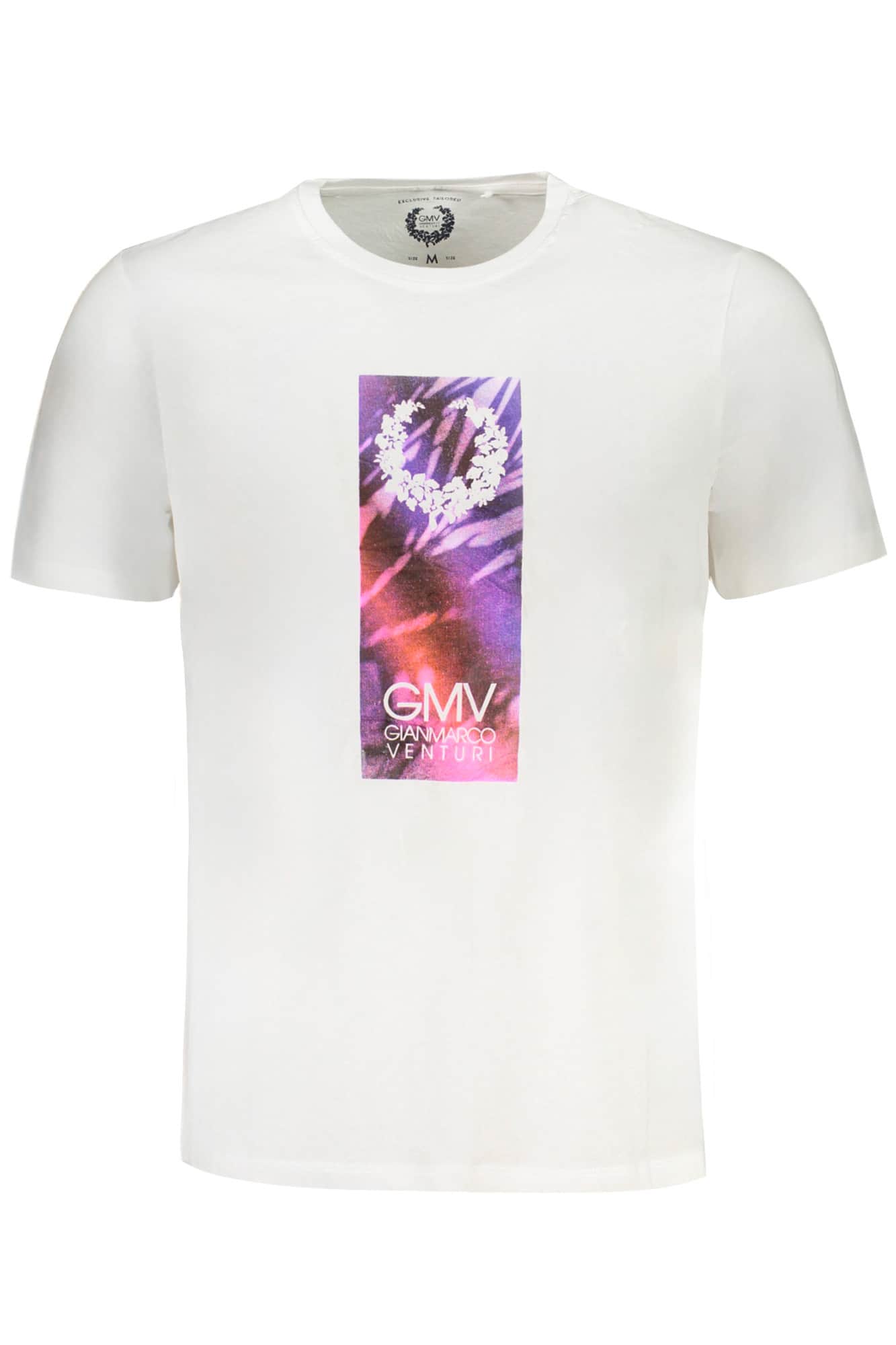 GIAN MARCO VENTURI MEN'S SHORT SLEEVED T-SHIRT WHITE