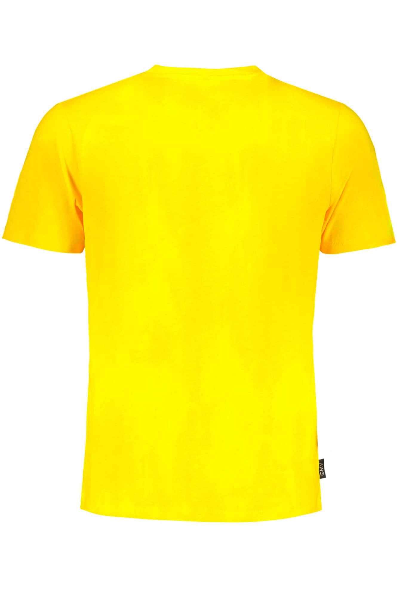 GIAN MARCO VENTURI YELLOW MEN'S SHORT SLEEVED T-SHIRT