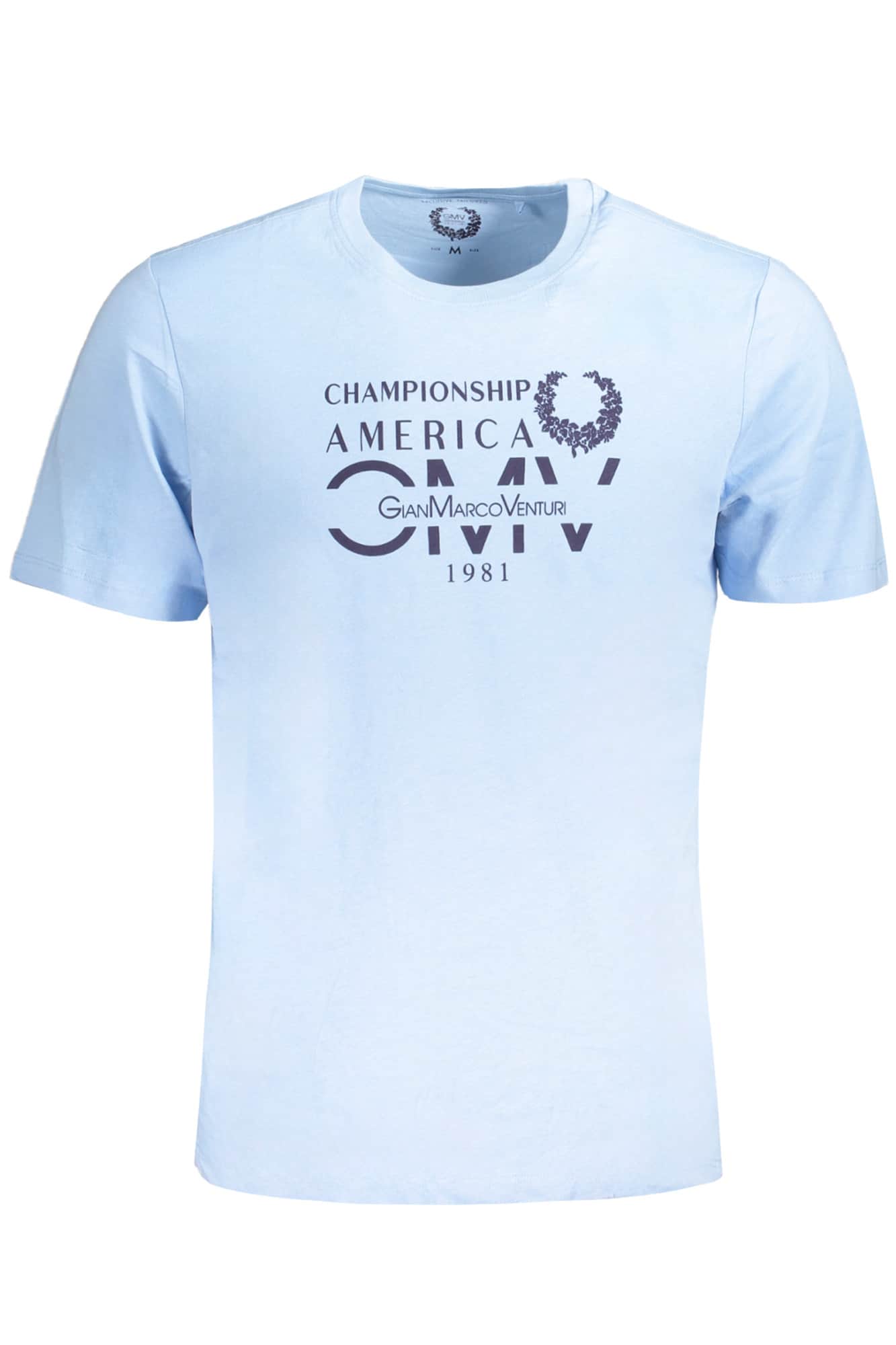 GIAN MARCO VENTURI YELLOW MEN'S SHORT SLEEVED T-SHIRT