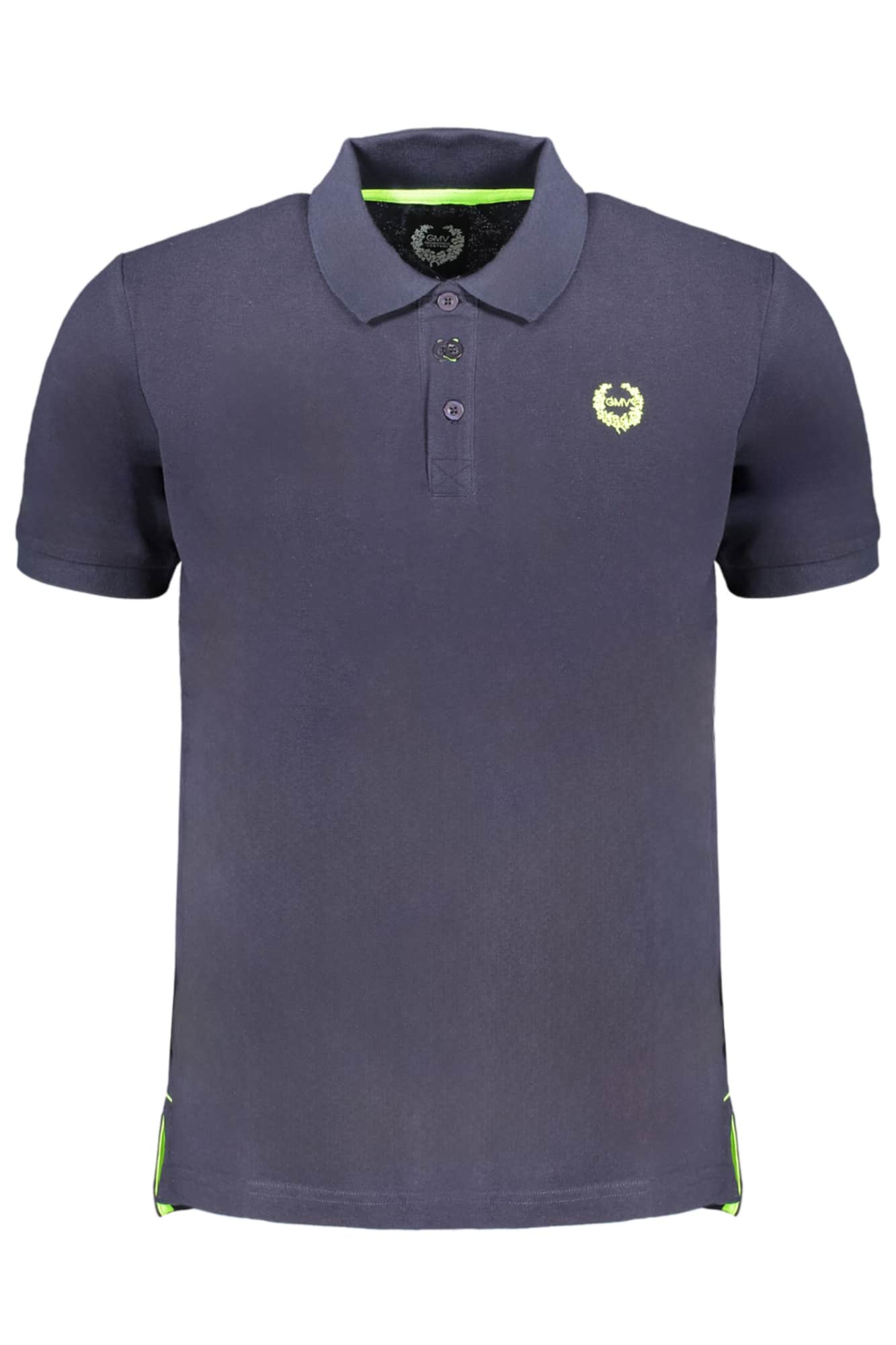 GIAN MARCO VENTURI MEN'S BLACK SHORT SLEEVED POLO SHIRT