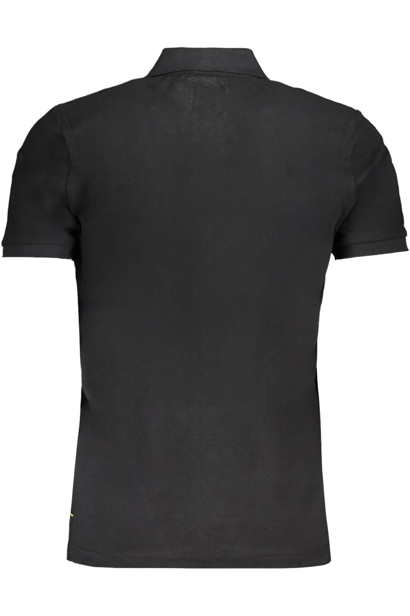 GIAN MARCO VENTURI MEN'S BLACK SHORT SLEEVED POLO SHIRT