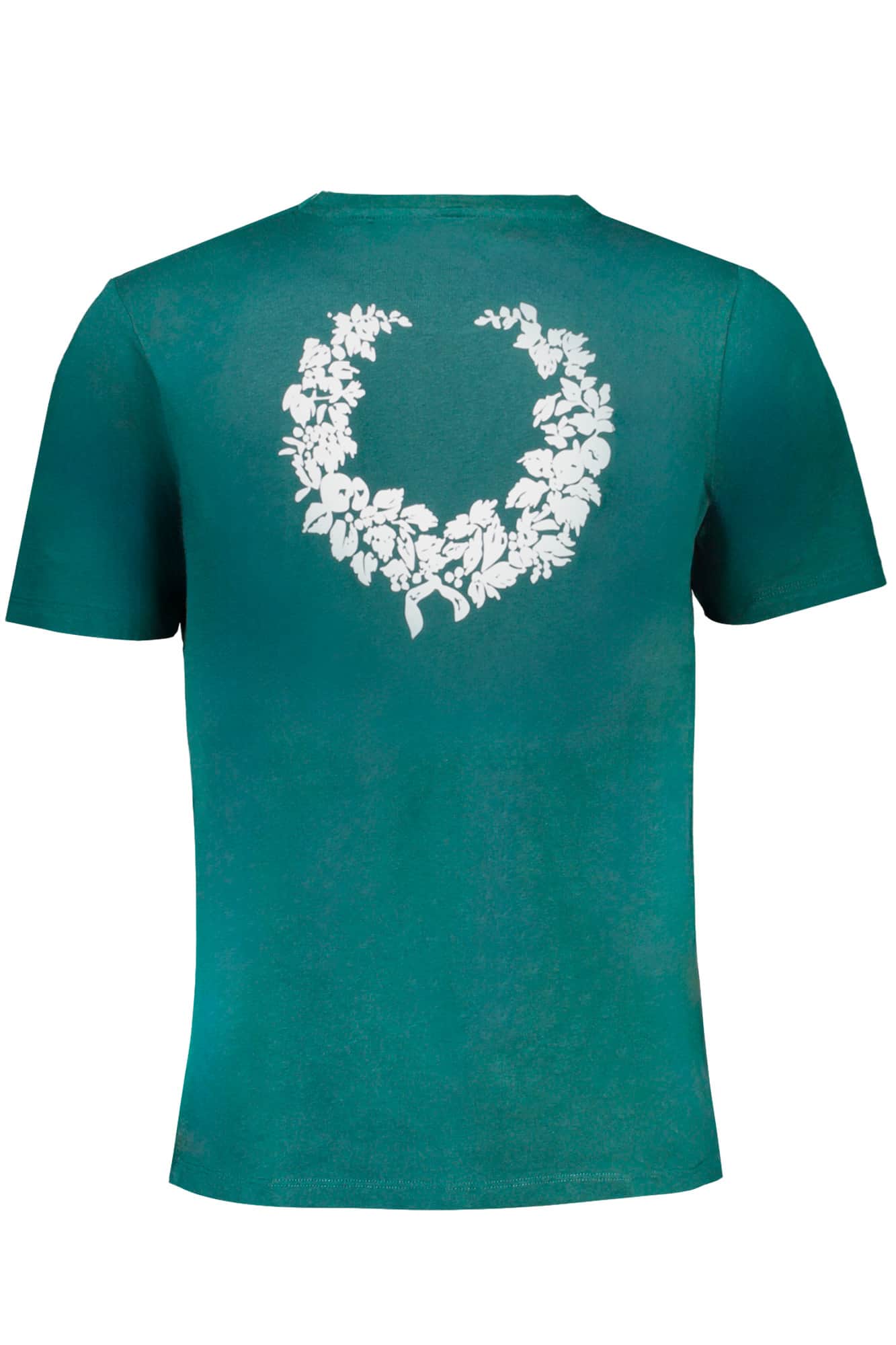 GIAN MARCO VENTURI GREEN MEN'S SHORT SLEEVED T-SHIRT