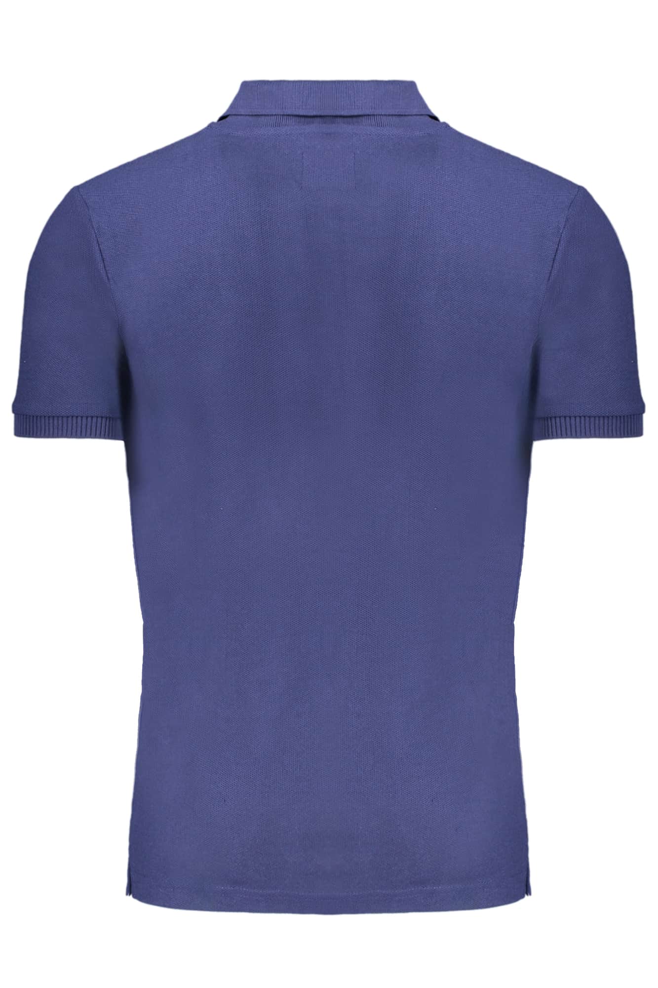 GIAN MARCO VENTURI MEN'S SHORT SLEEVED POLO SHIRT BLUE