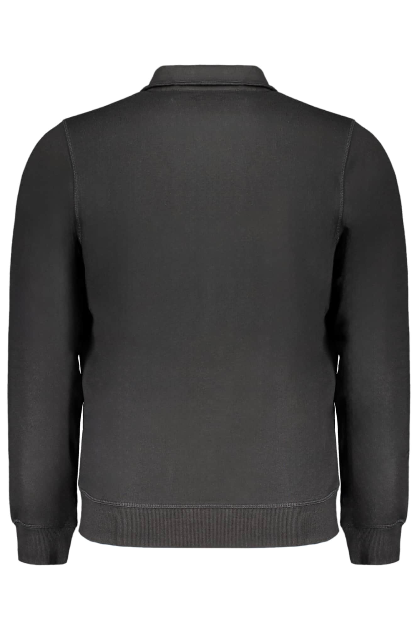 GIAN MARCO VENTURI MEN'S BLACK ZIP SWEATSHIRT