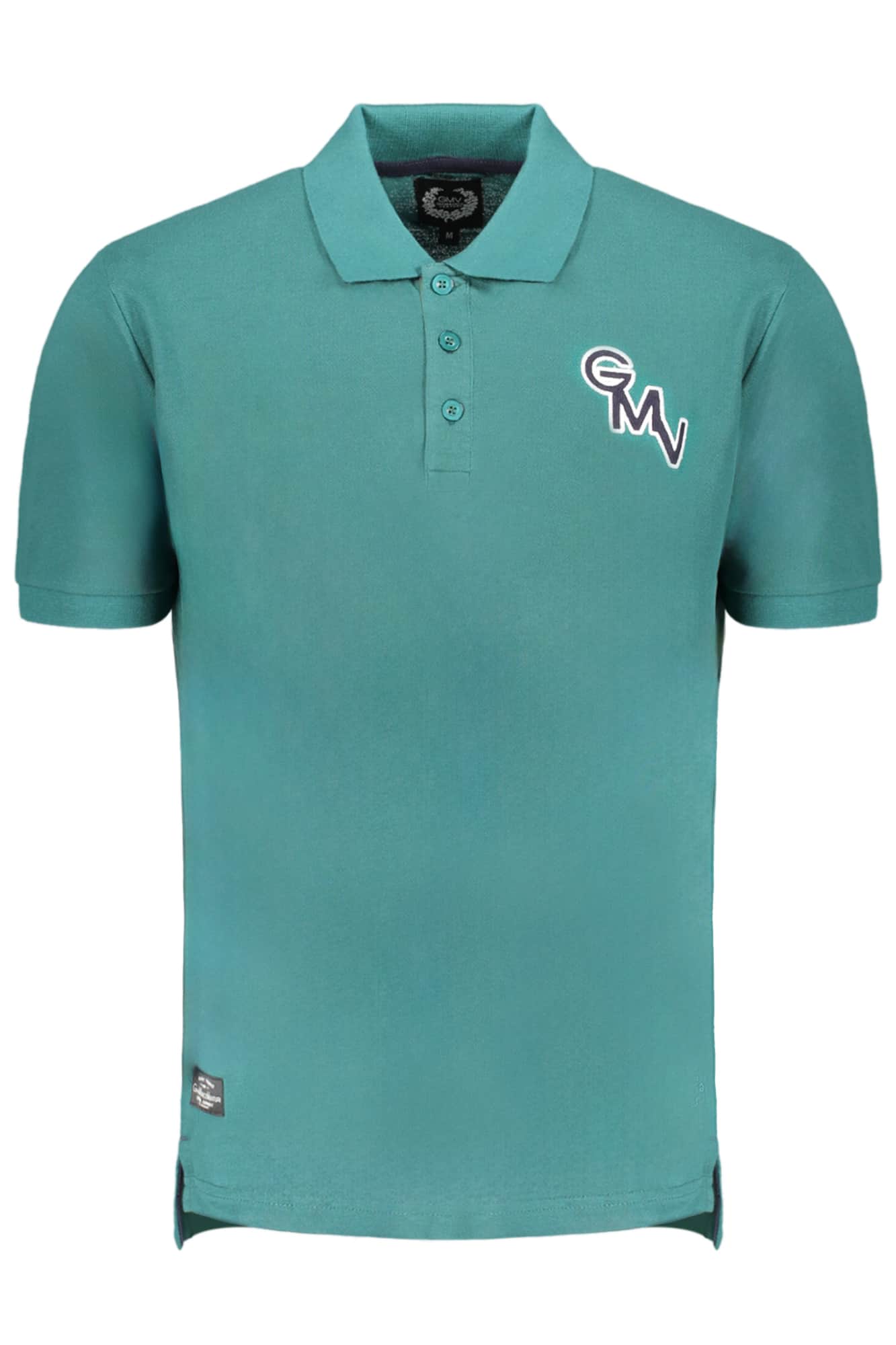 GIAN MARCO VENTURI MEN'S SHORT SLEEVED POLO SHIRT BLUE