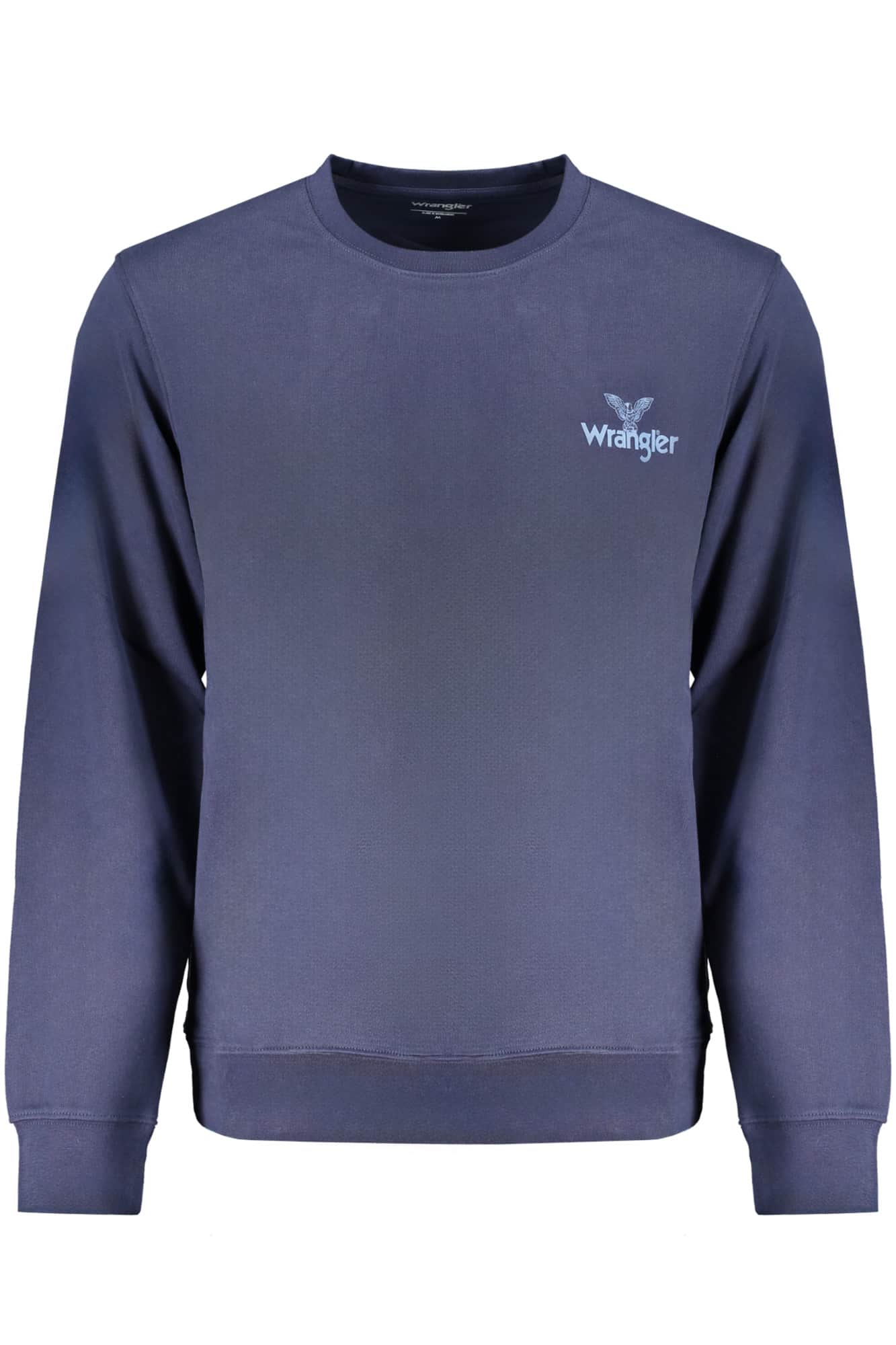 WRANGLER HEREN MET RITS SWEATER BLAUW