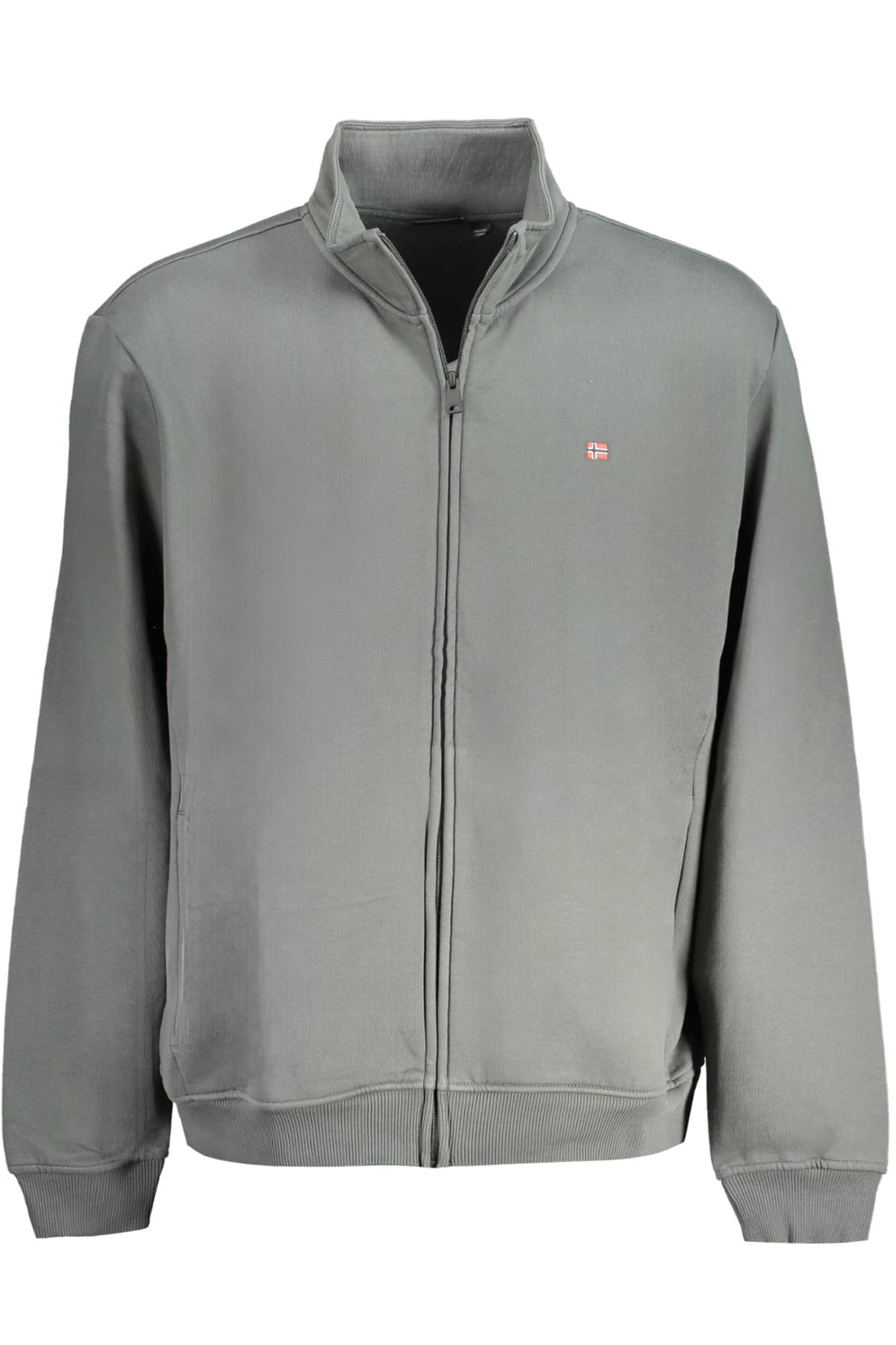 NAPAPIJRI MEN'S ZIP-UP SWEATSHIRT GREEN