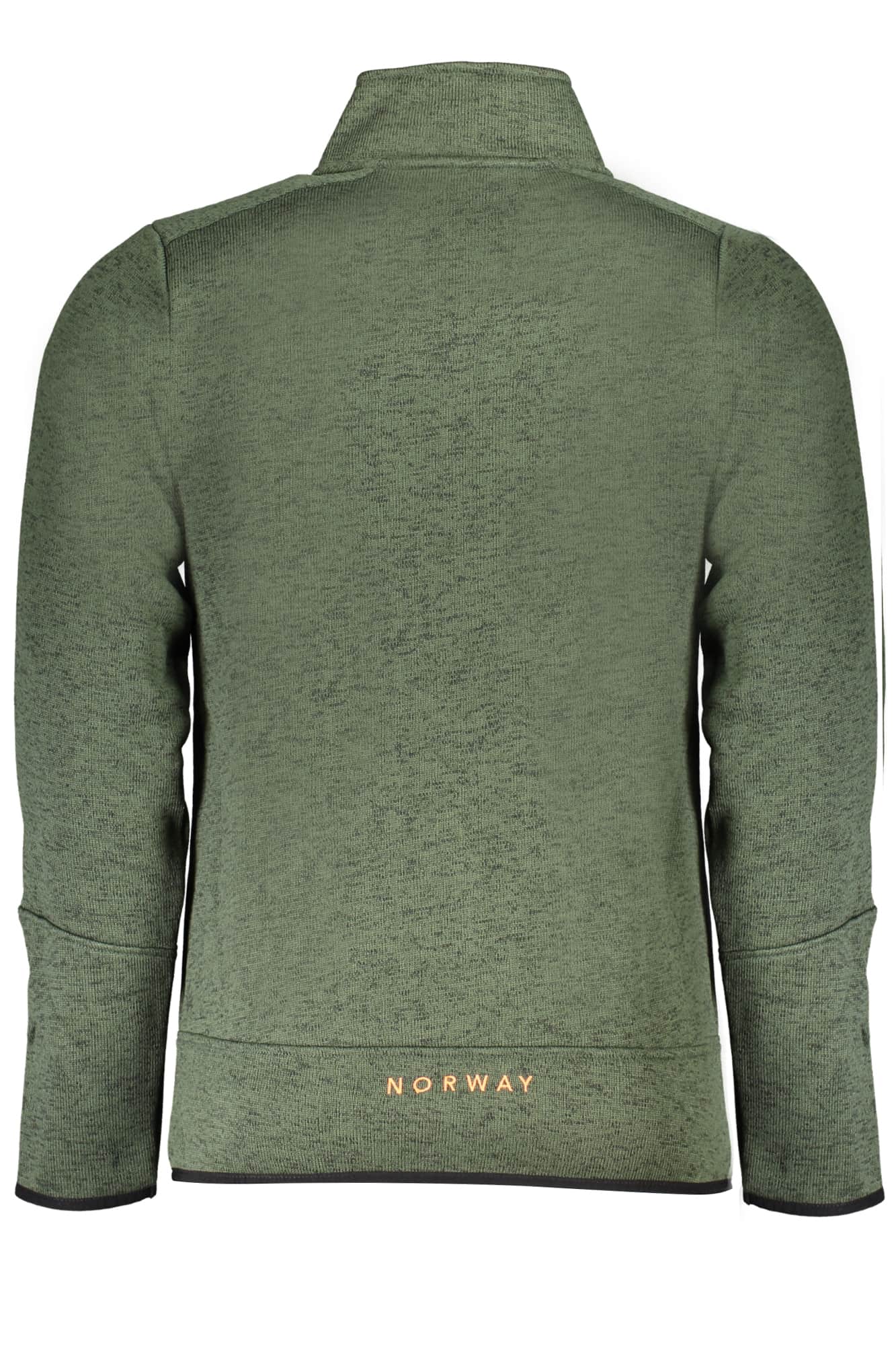 Norway 1963 heren met rits sweater groen