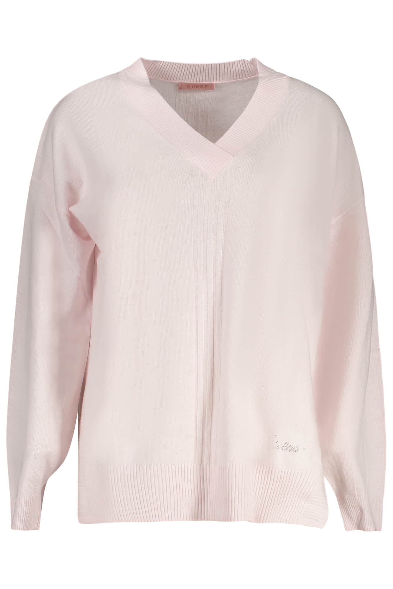 GUESS JEANS WOMEN'S PINK SWEATER