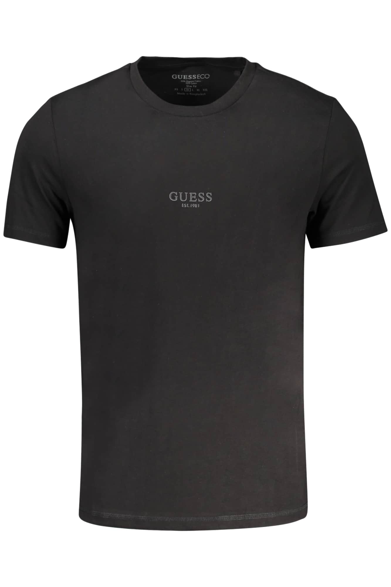 GUESS JEANS KORTE MOUW T-SHIRT HEREN ZWART