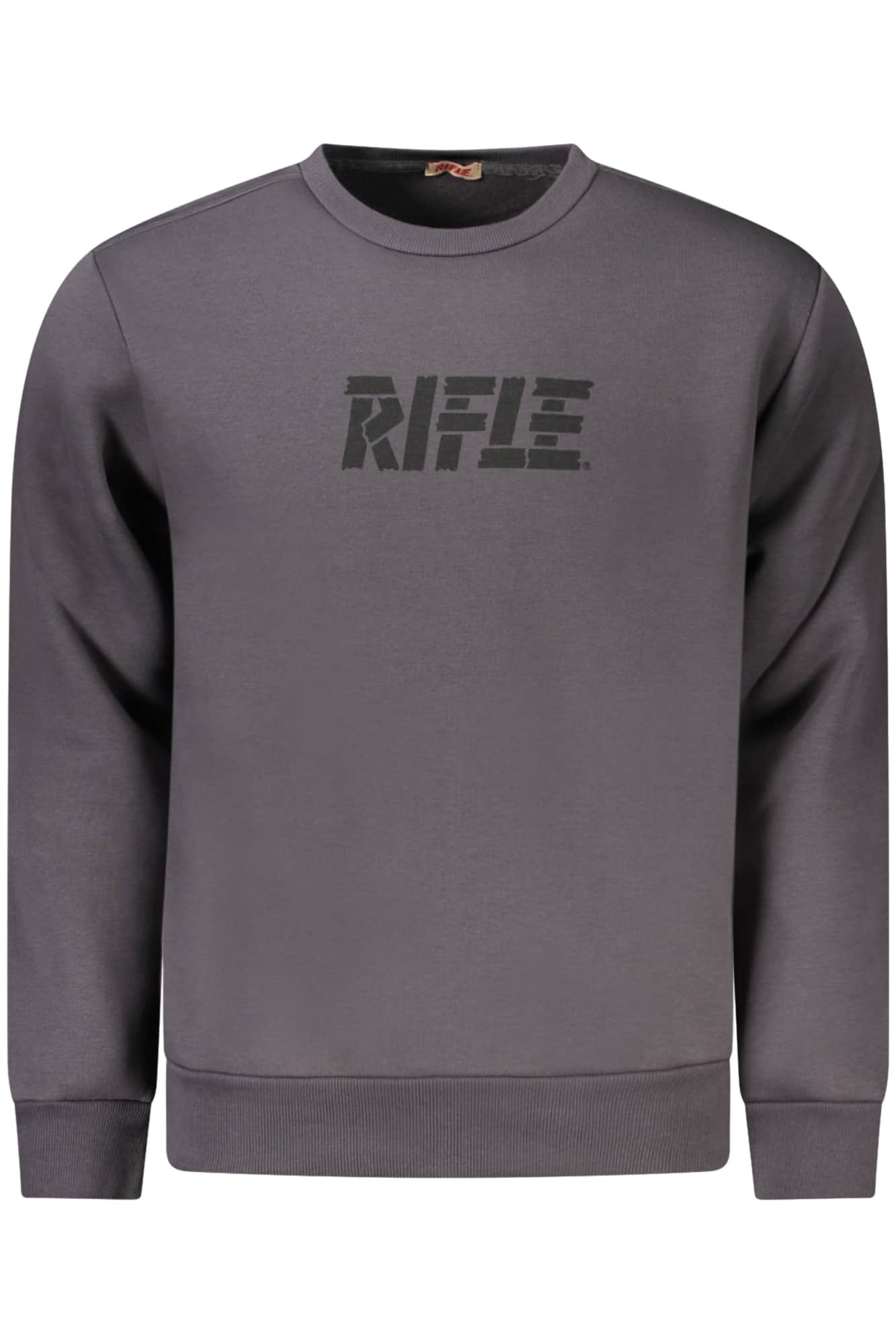 Rifle sweater zonder rits heren grijs
