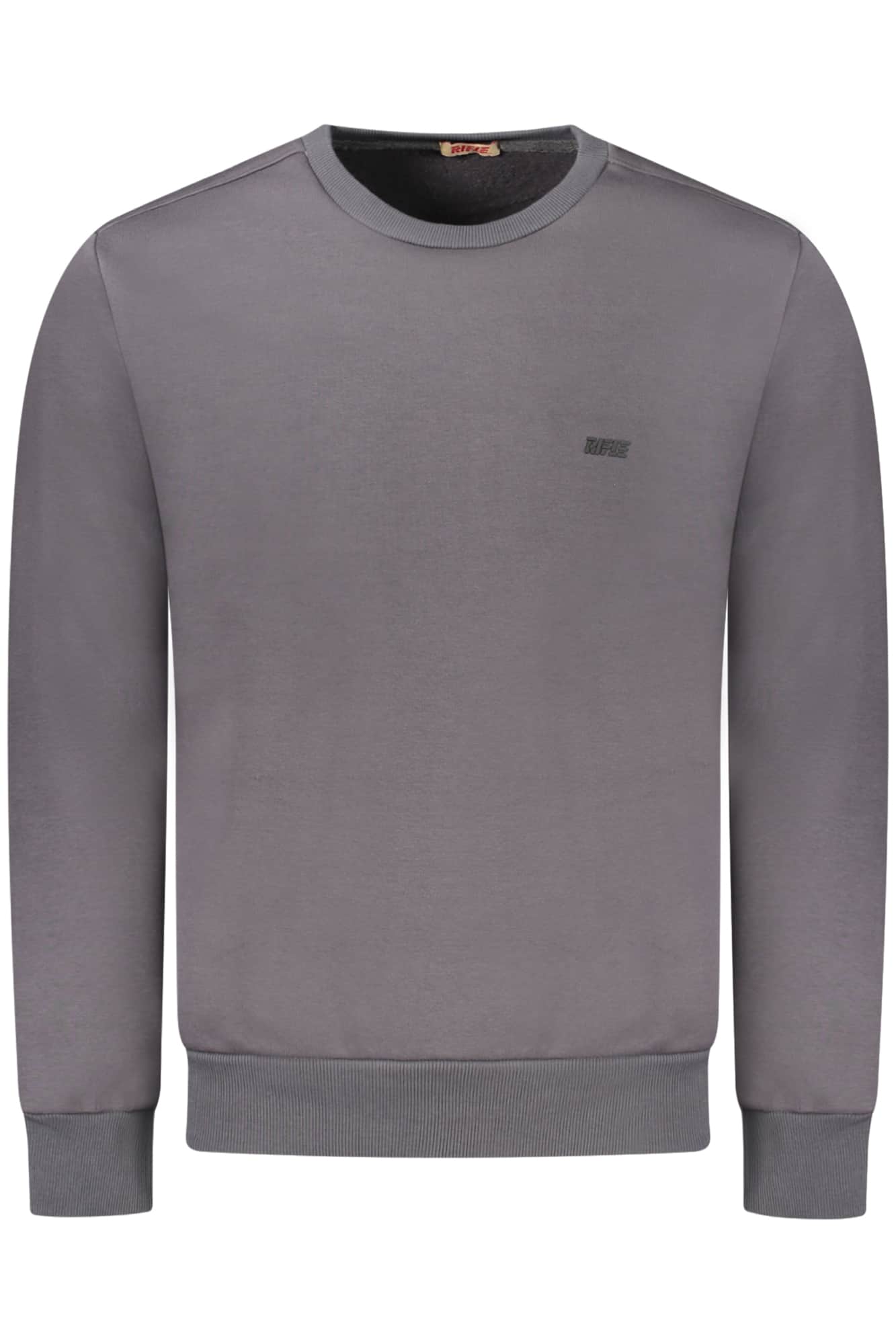 Rifle sweater zonder rits heren grijs