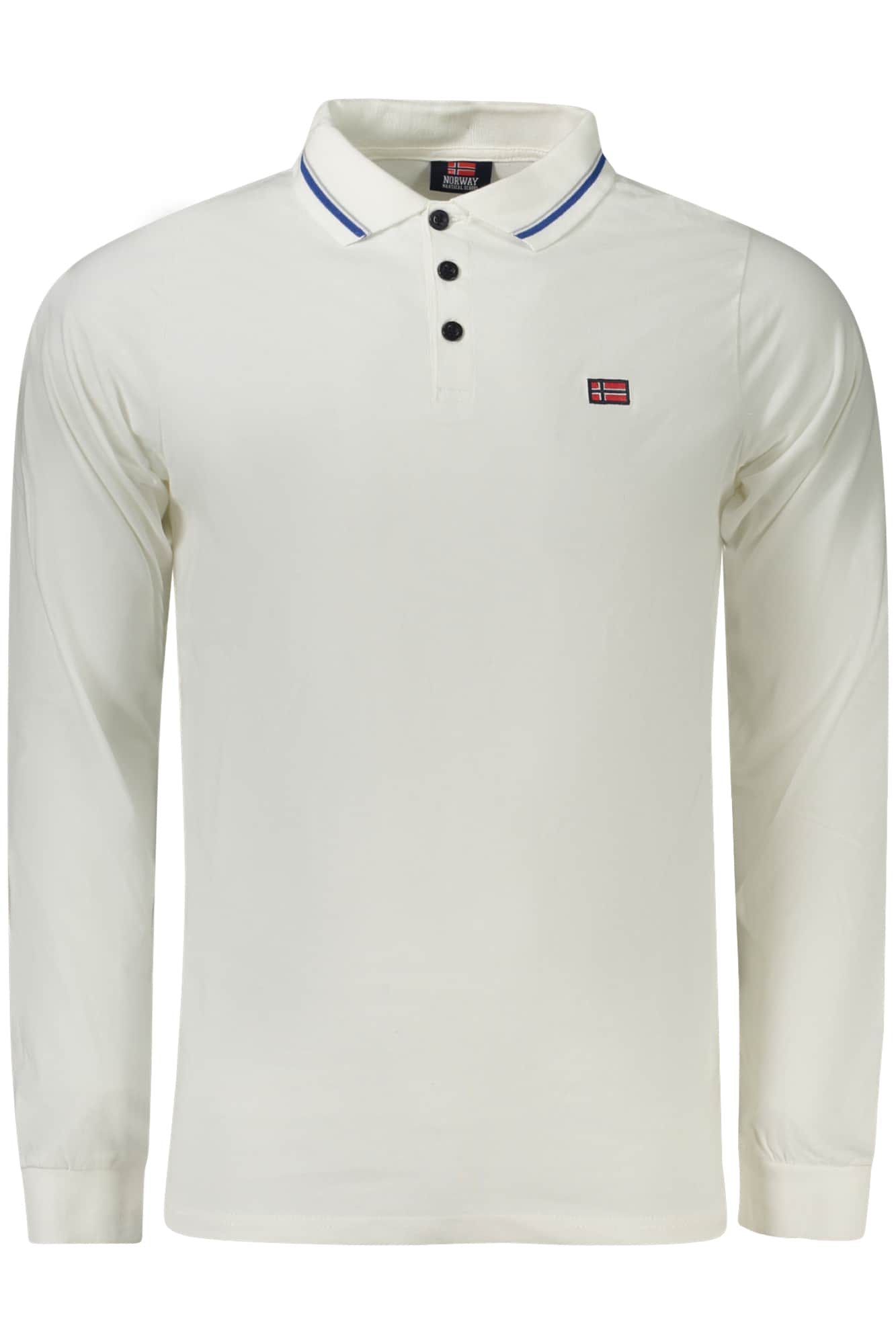 NORWAY 1963 LONG SLEEVE POLO MEN WHITE