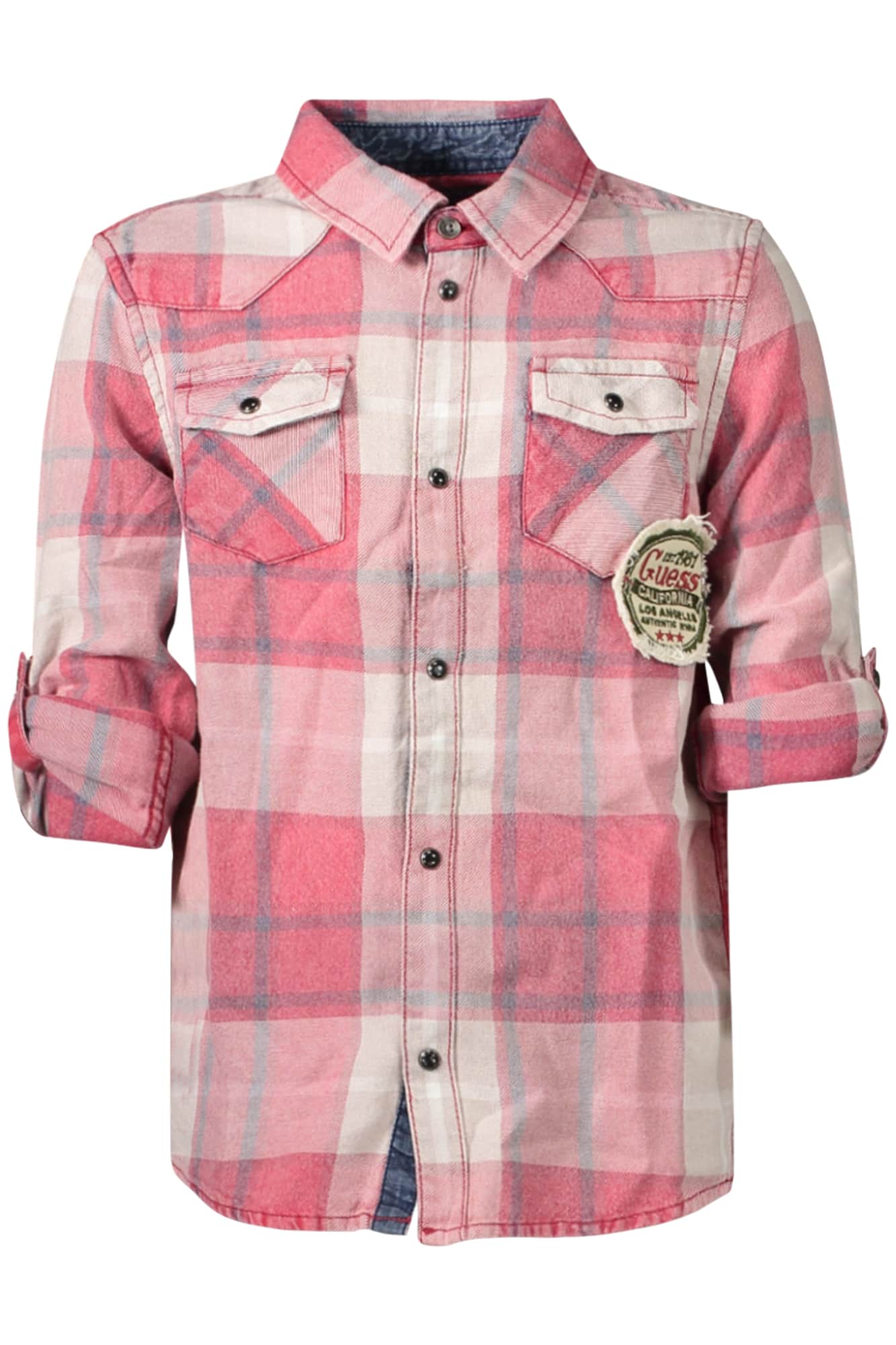 GUESS JEANS LONG SLEEVE SHIRT CHILDREN RED