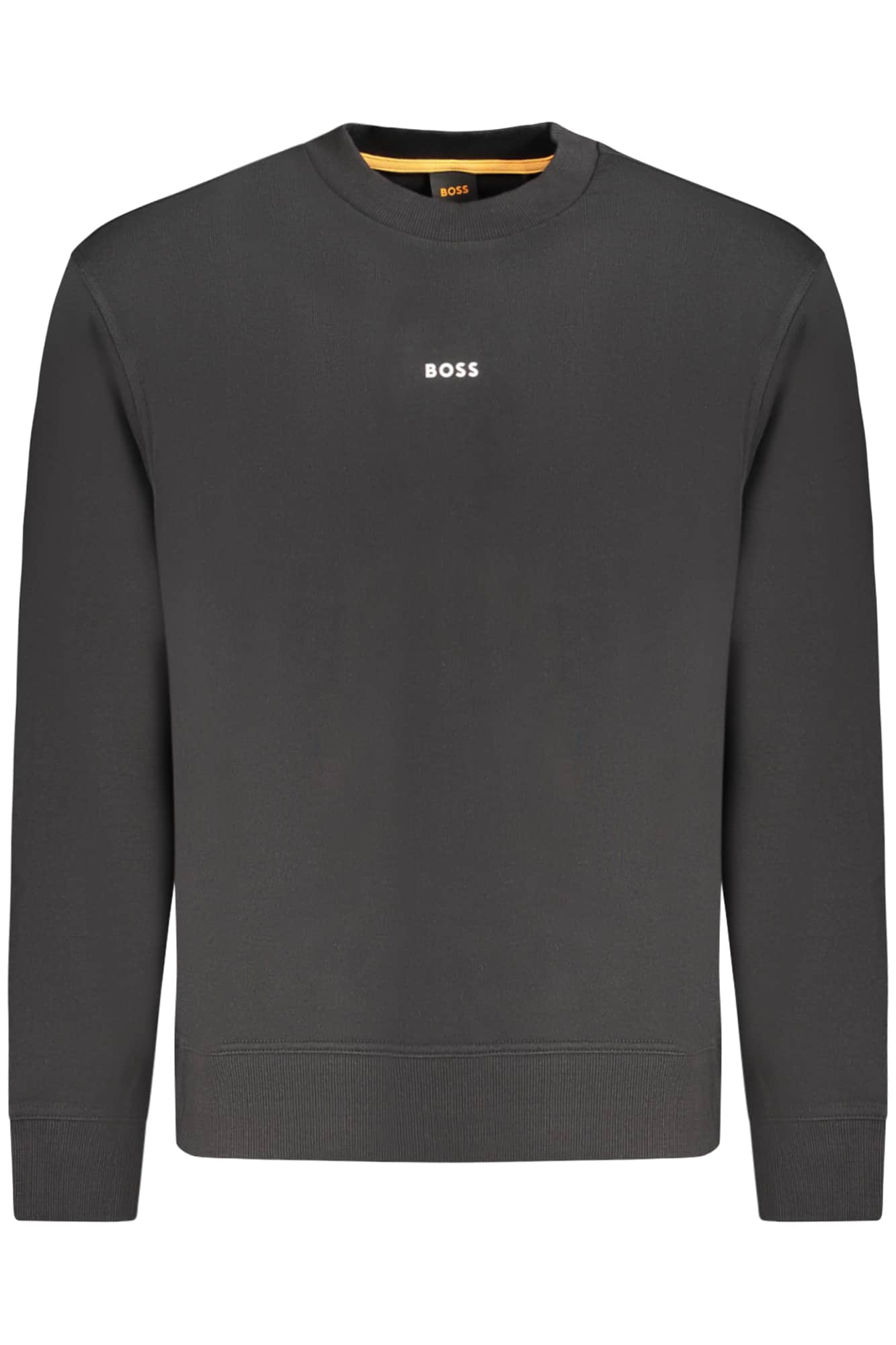 HUGO BOSS MEN'S BLACK ZIP-UP SWEATSHIRT