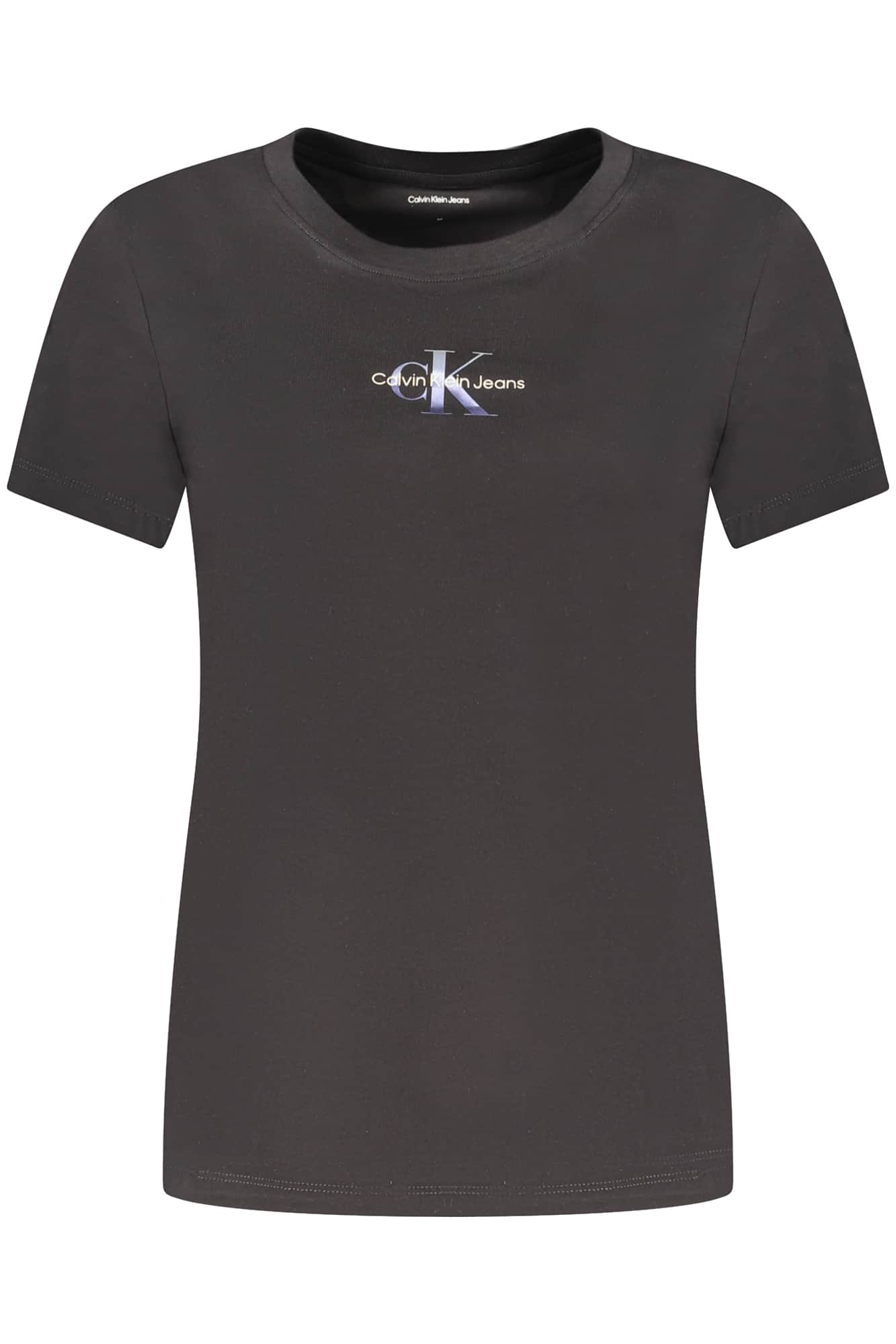 CALVIN KLEIN KORTE MOUW T-SHIRT DAMES ZWART