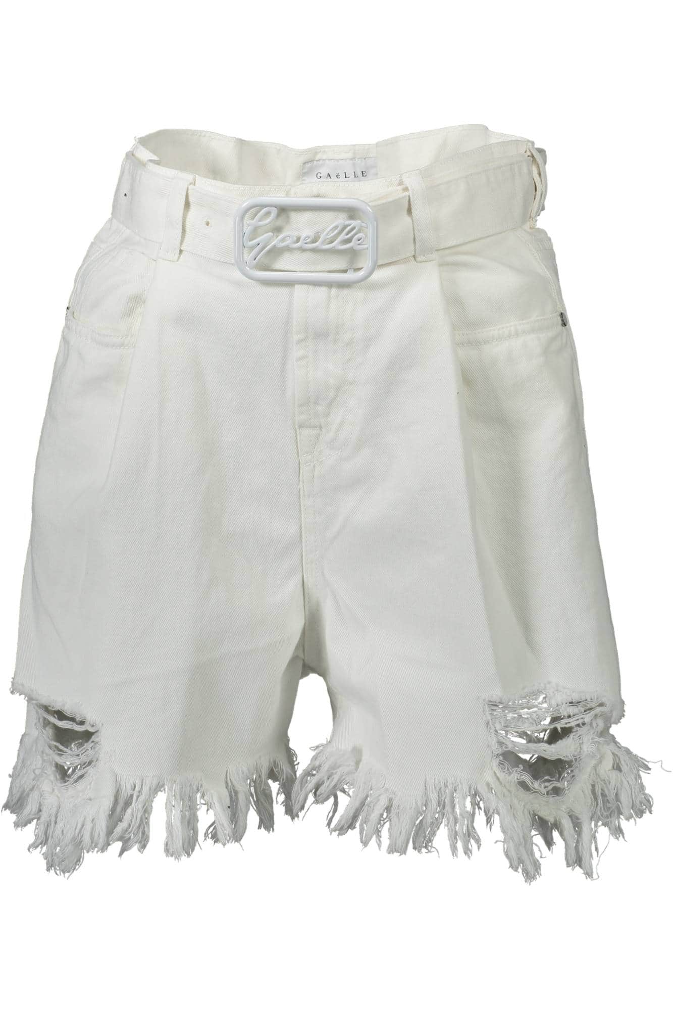 GAELLE PARIS WHITE WOMAN SHORT TROUSERS