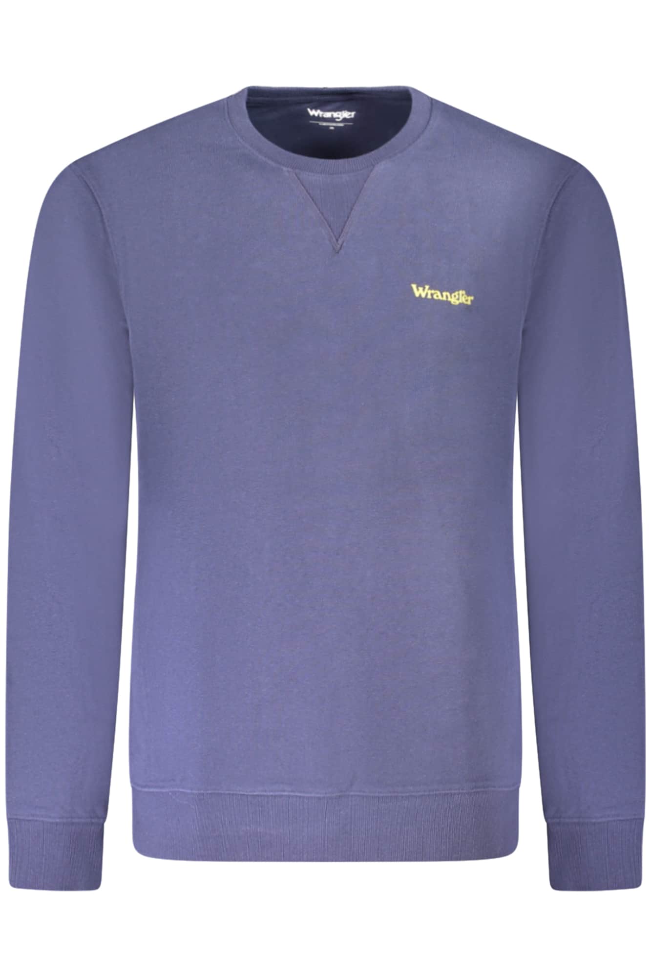 WRANGLER HEREN MET RITS SWEATER BLAUW