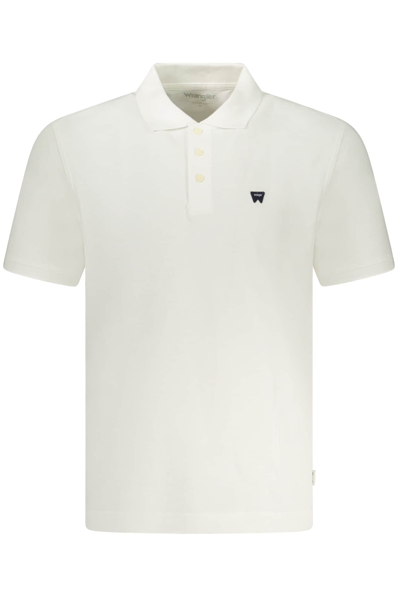 WRANGLER POLO KORTE MOUW HEREN WIT