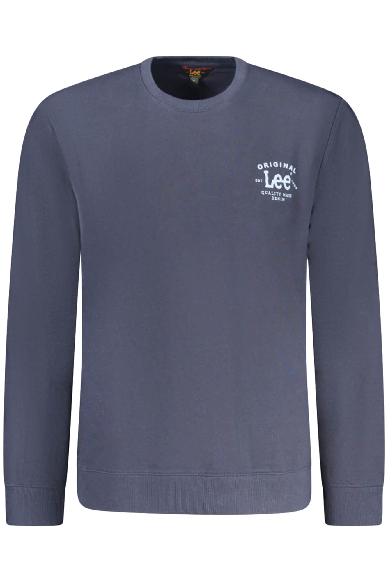 LEE HEREN BLAUW MET RITS SWEATER