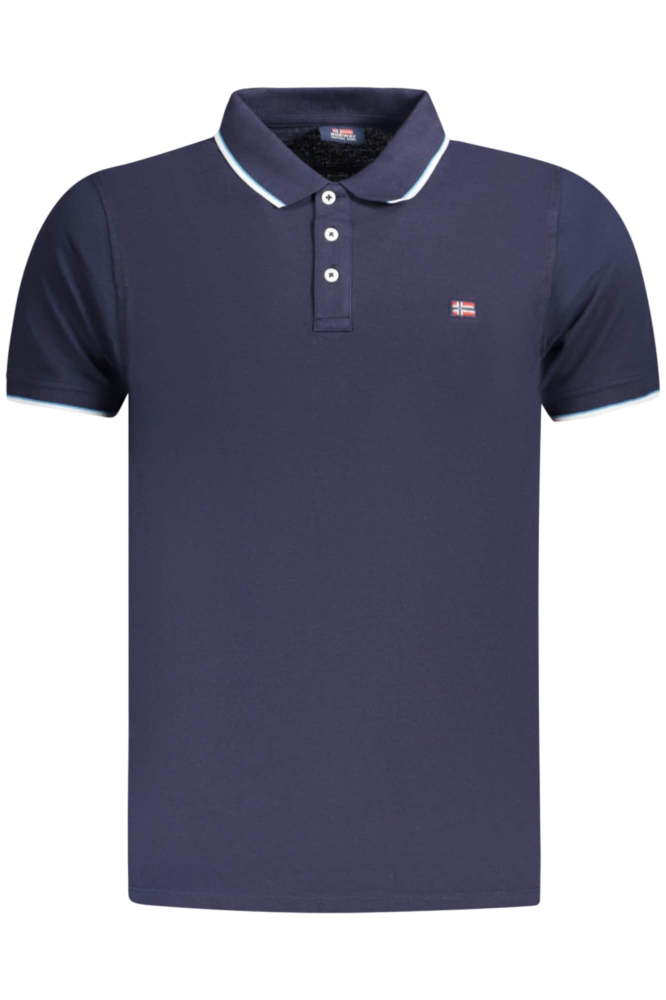 NORWAY 1963 MEN'S SHORT SLEEVE POLO BLUE