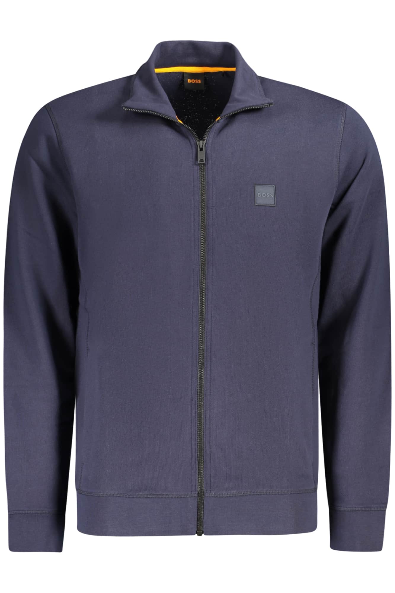 Boss heren met rits sweater blauw