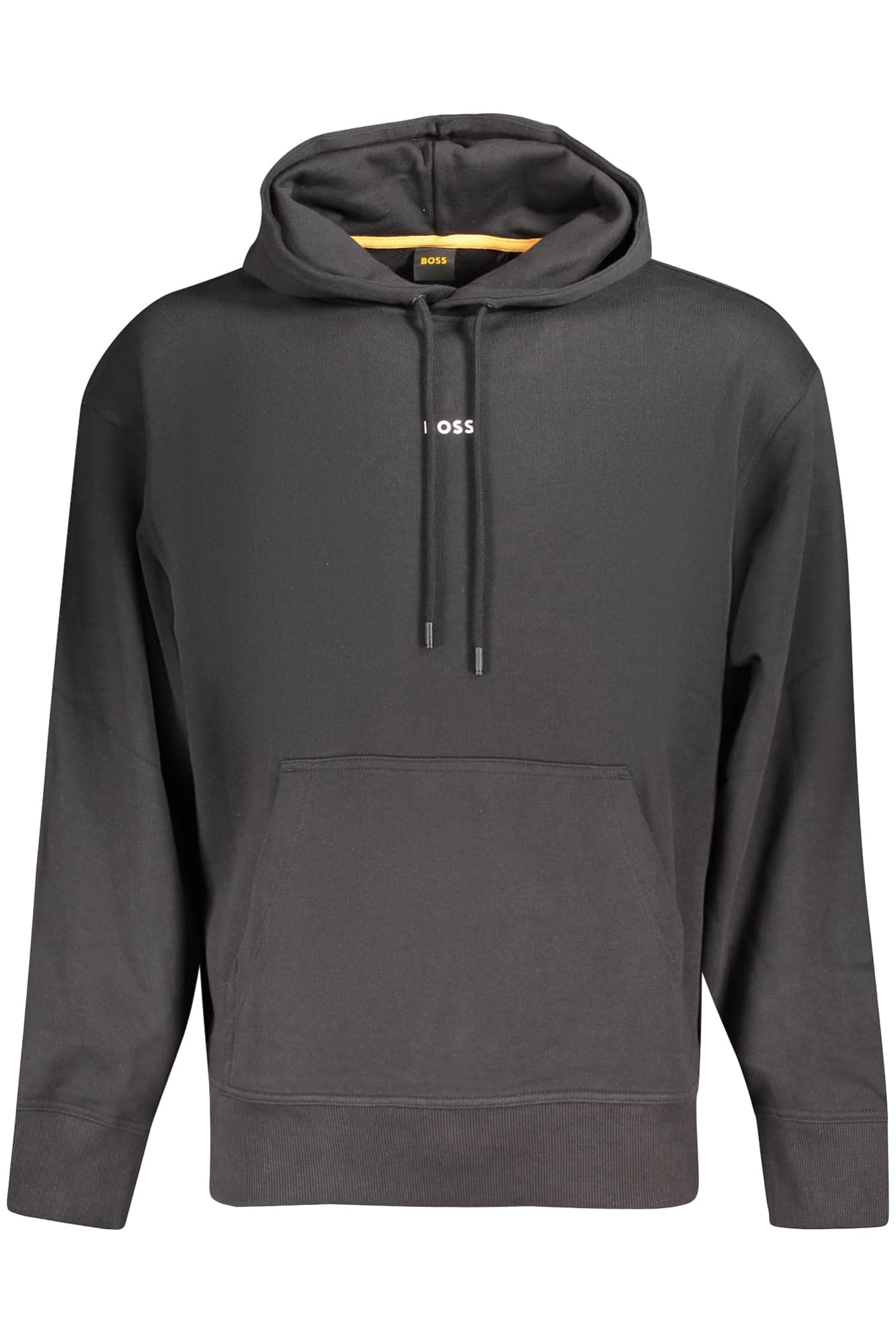 BOSS HEREN ZWART ZONDER RITS SWEATER