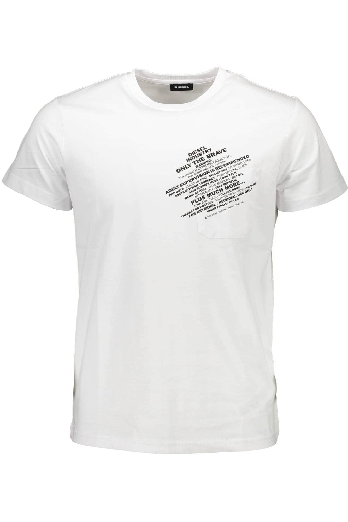 DIESEL WIT HEREN KORTE MOUW T-SHIRT