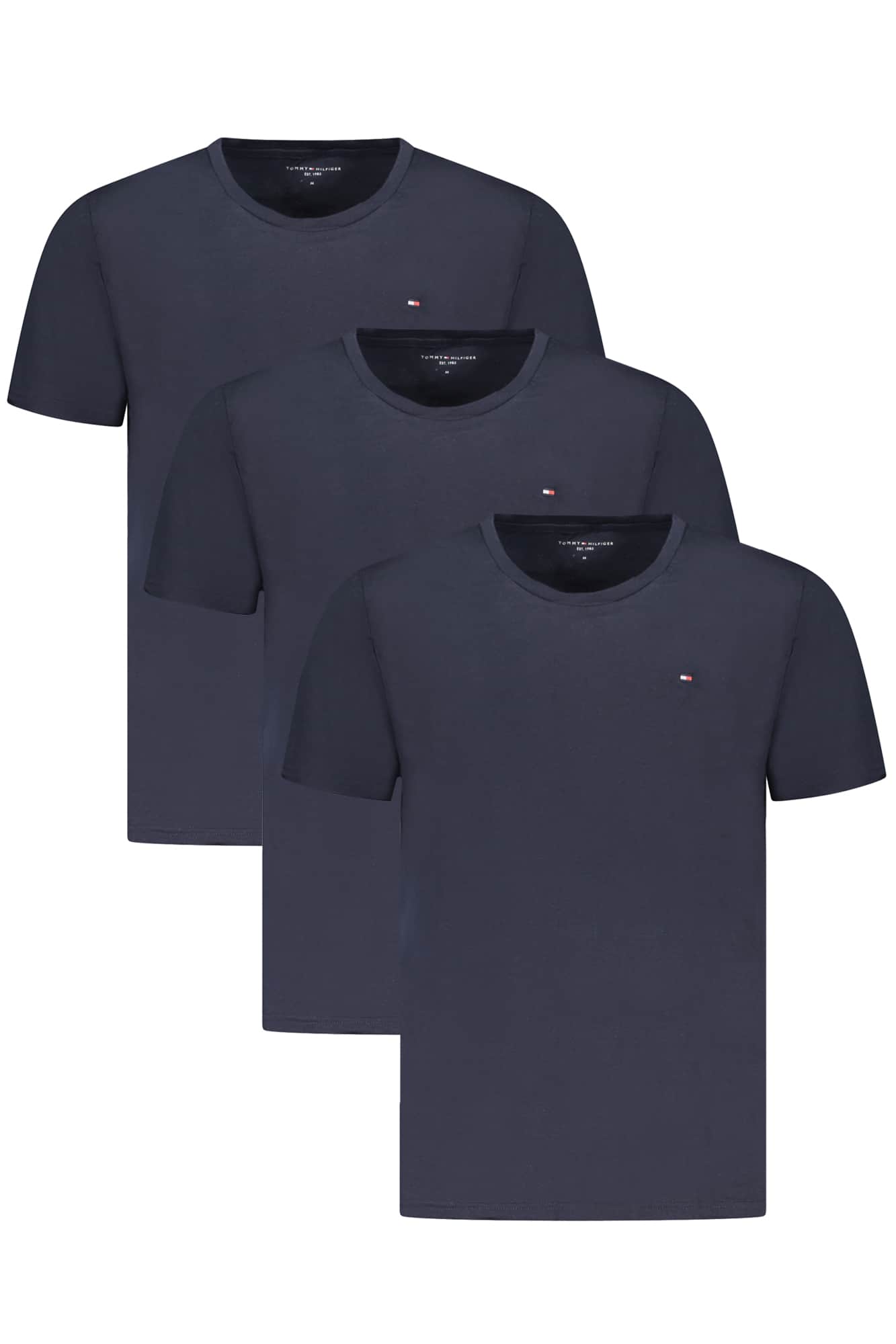 TOMMY HILFIGER HEREN KORTE MOUW T-SHIRT BLAUW