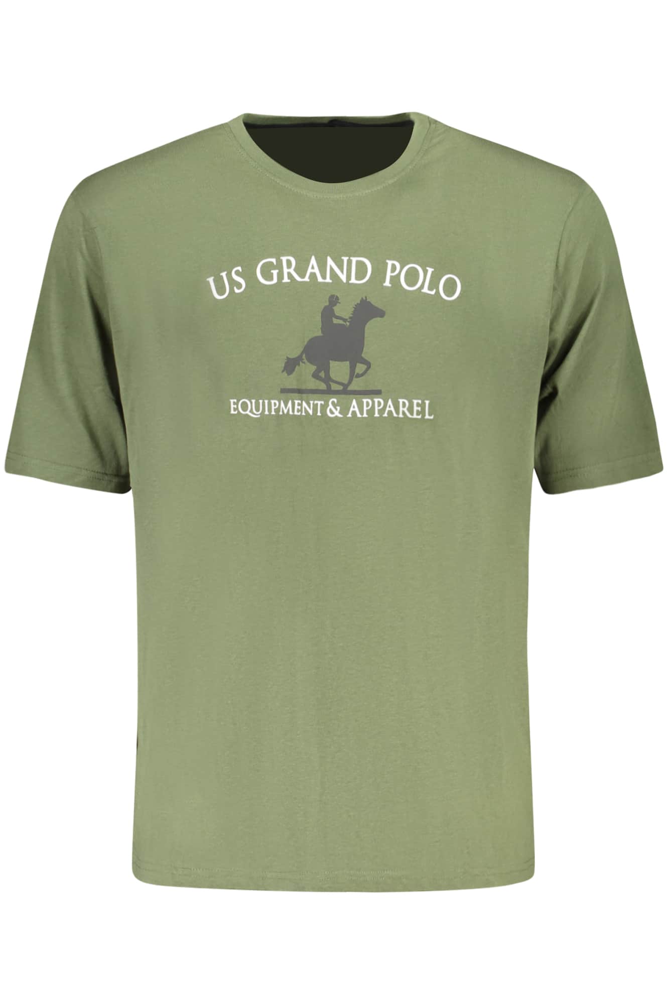 US GRAND MEN'S SHORT-SLEEVED GREEN T-SHIRT