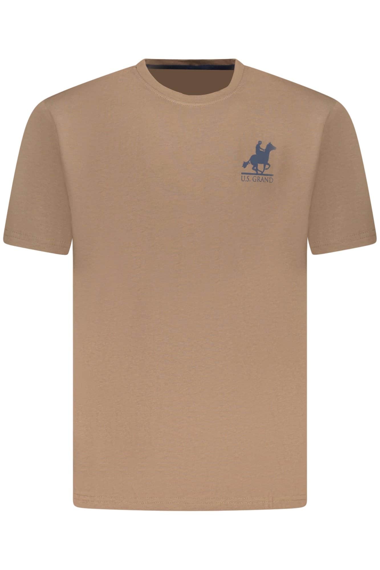 US GRAND MEN'S SHORT-SLEEVE T-SHIRT BROWN