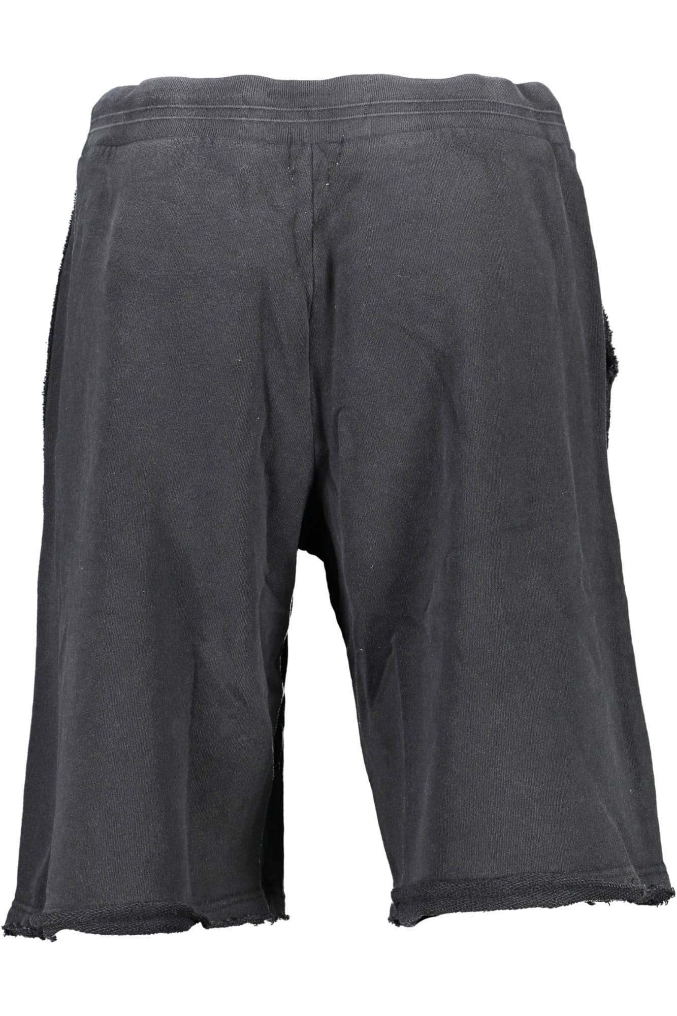 GUESS JEANS BLACK MEN'S BERMUDA TROUSERS
