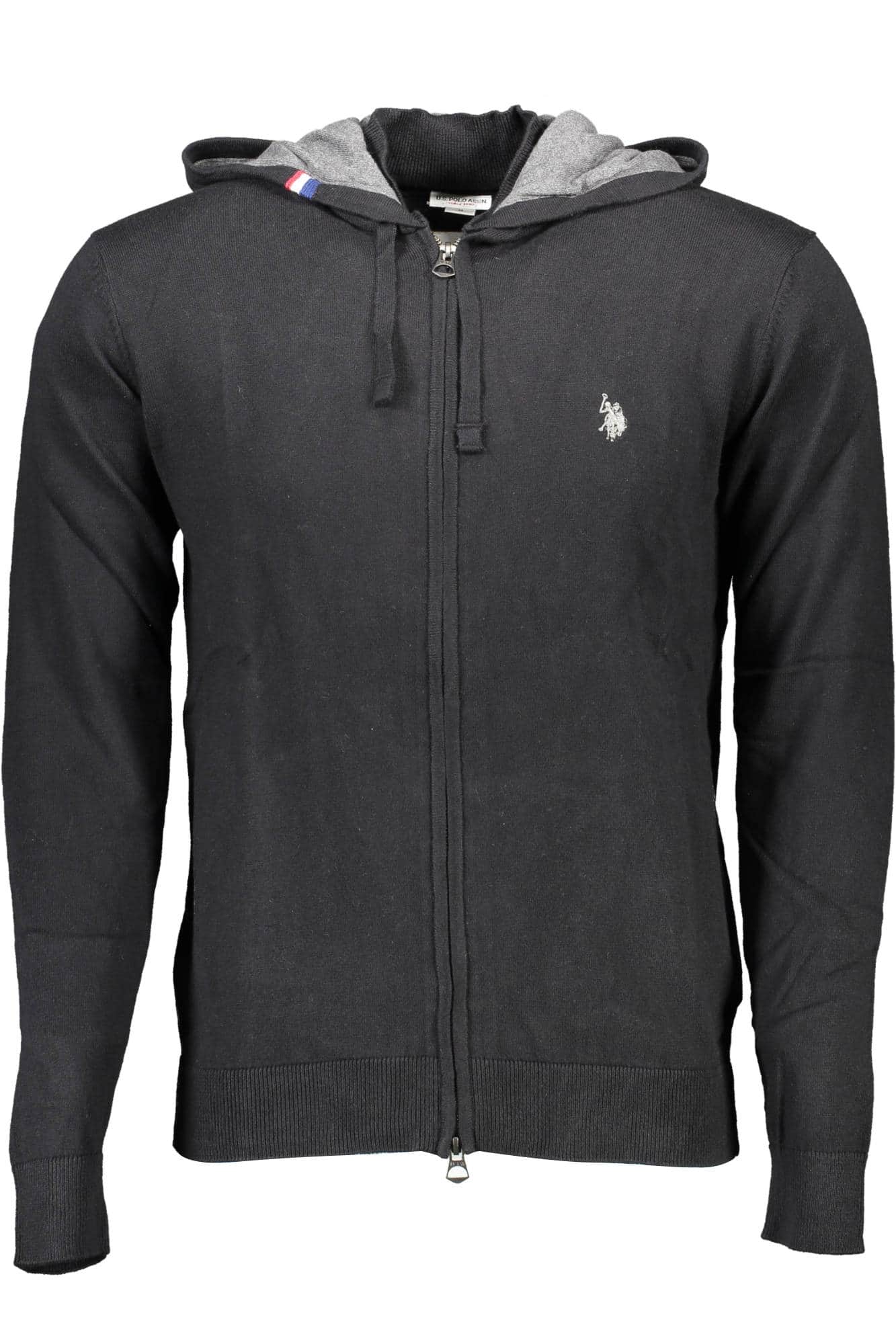 US POLO ASSN. MEN'S BLACK CARDIGAN