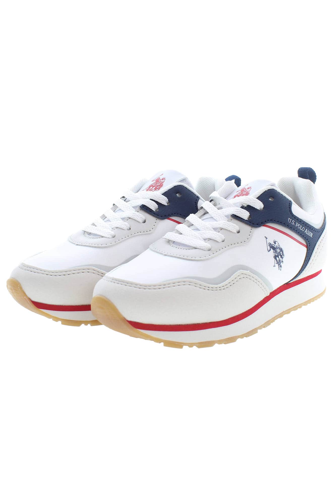 US POLO ASSN. CHILDREN'S WHITE SPORTS FOOTWEAR