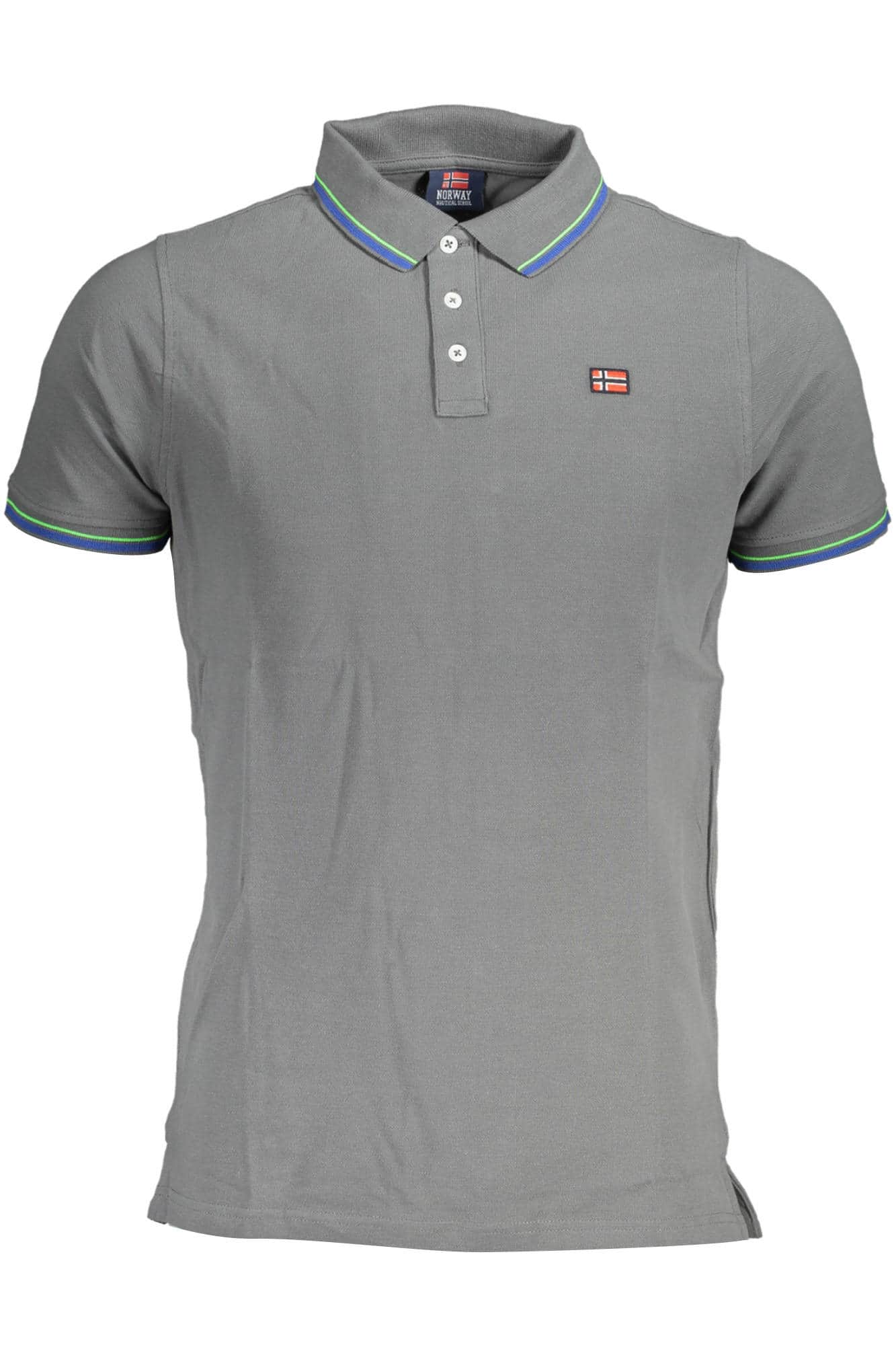 NORWAY 1963 HEREN'S SHORT SLEEVE POLO SHIRT GREY