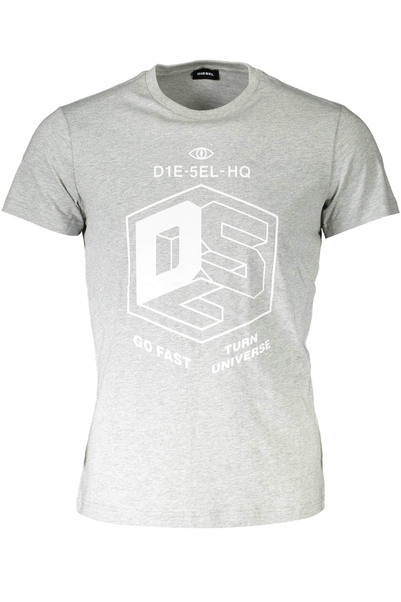 DIESEL SHORT SLEEVE T-SHIRT MEN GREY