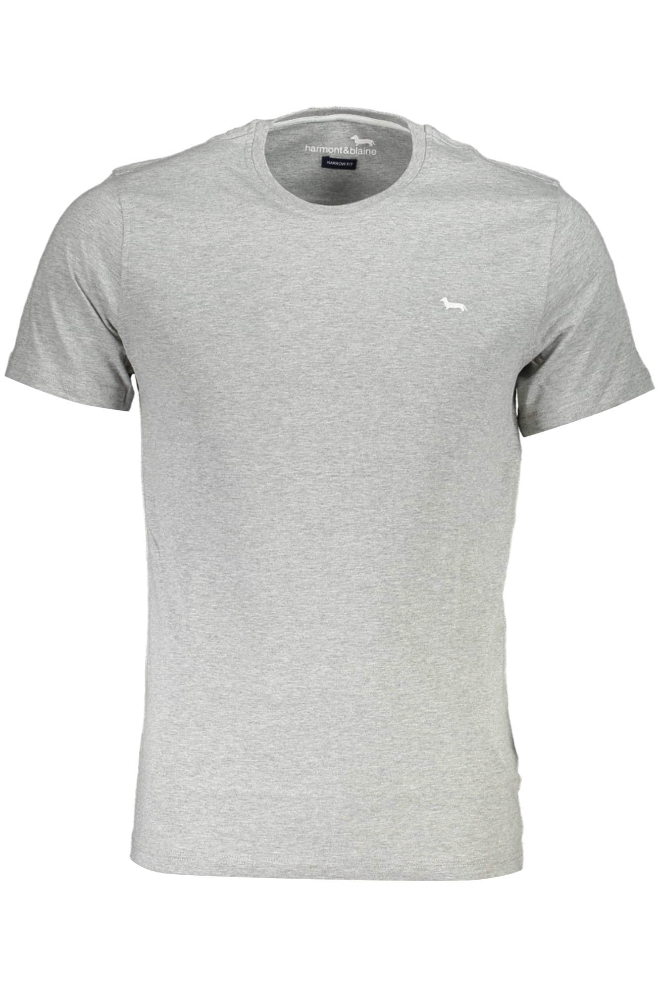 HARMONT & BLAINE HEREN KORTE MOUW T-SHIRT GRIJS