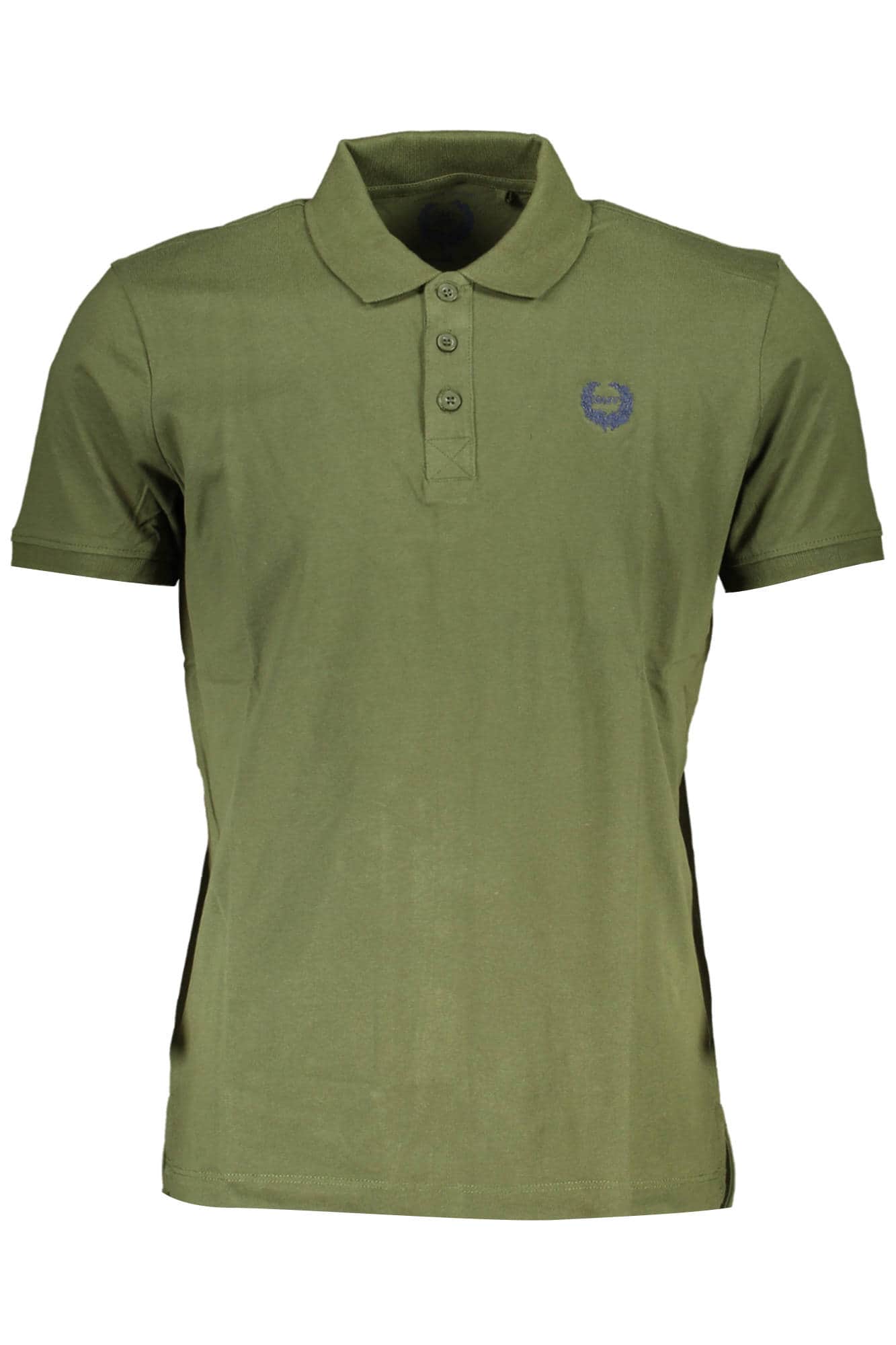 GIAN MARCO VENTURI MEN'S SHORT SLEEVE POLO GREEN