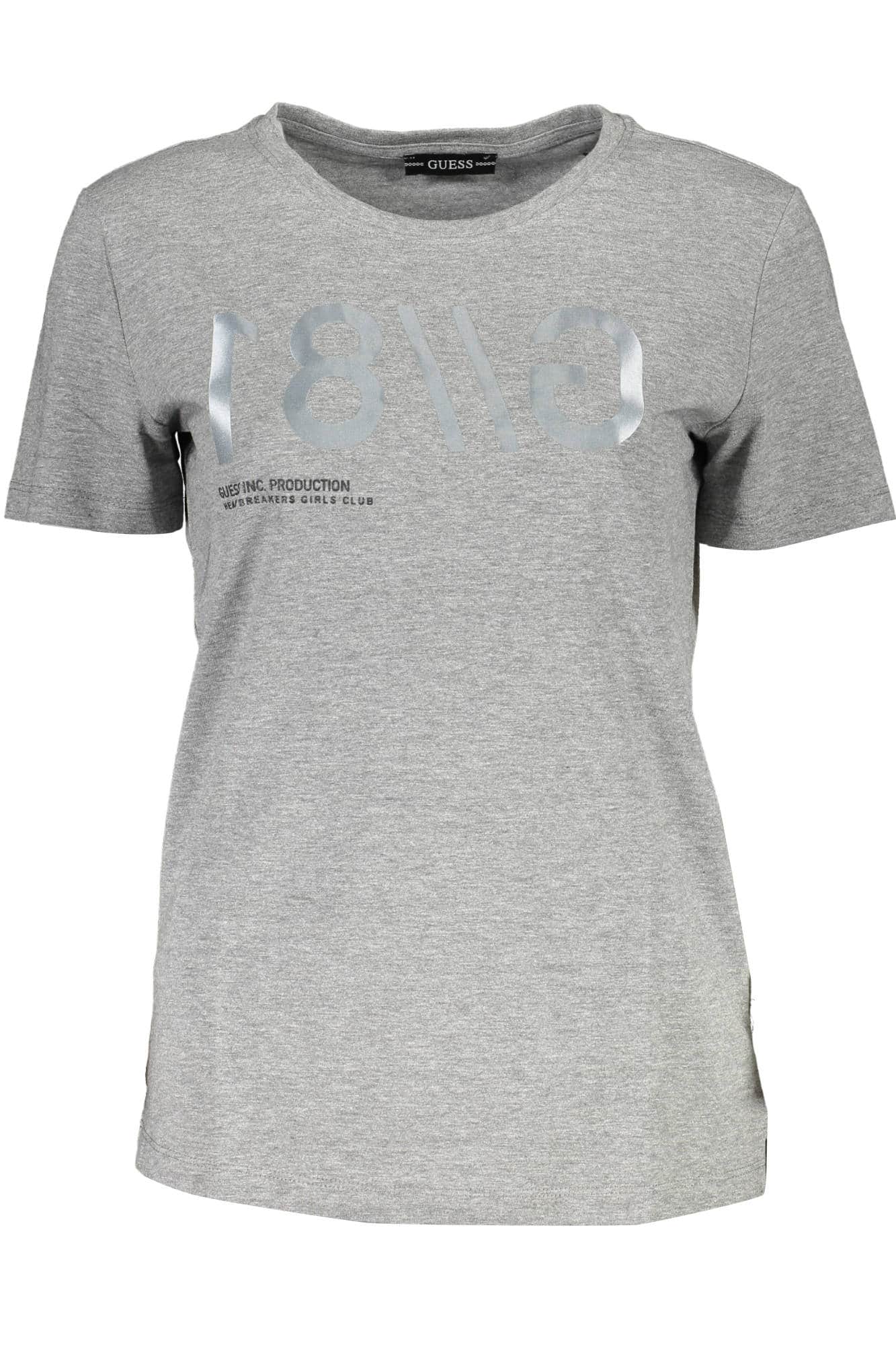 GUESS JEANS SHORT SLEEVE T-SHIRT WOMEN GREY