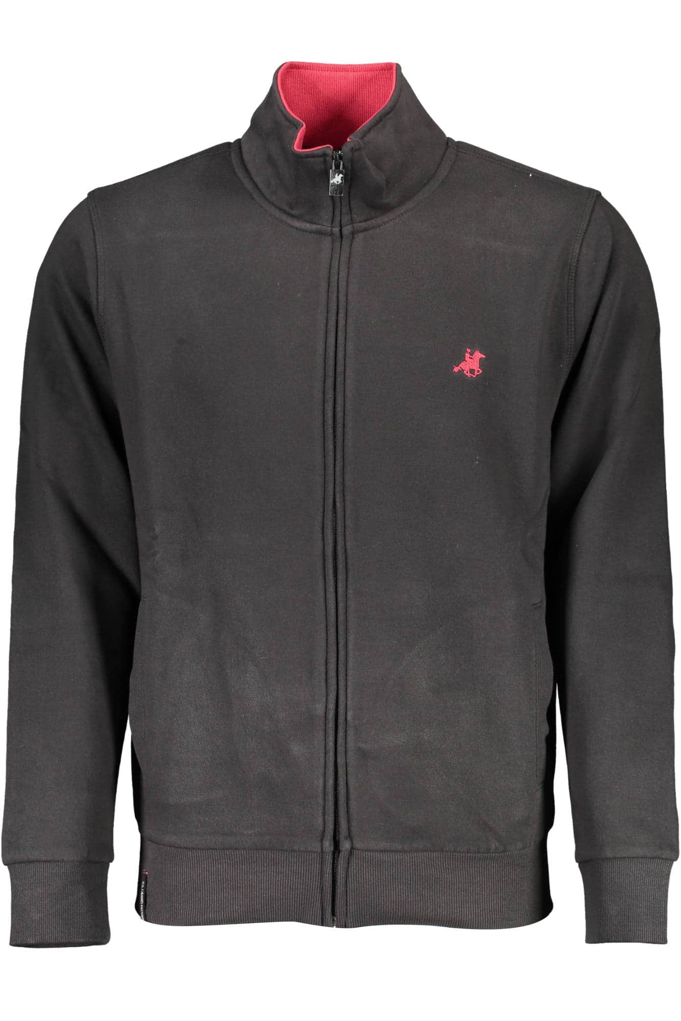 US GRAND MEN'S BLACK ZIP-UP SWEATSHIRT